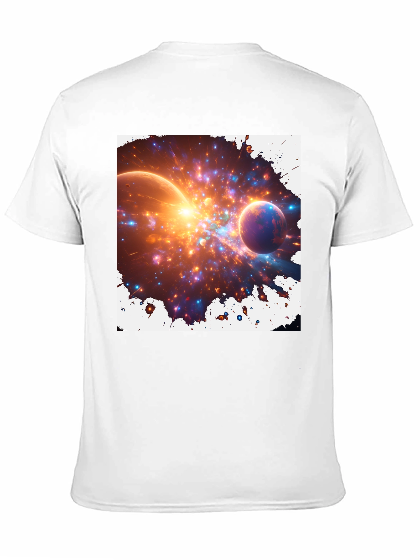Nebula Blast Tee - Cosmic Graphic Print T-Shirt