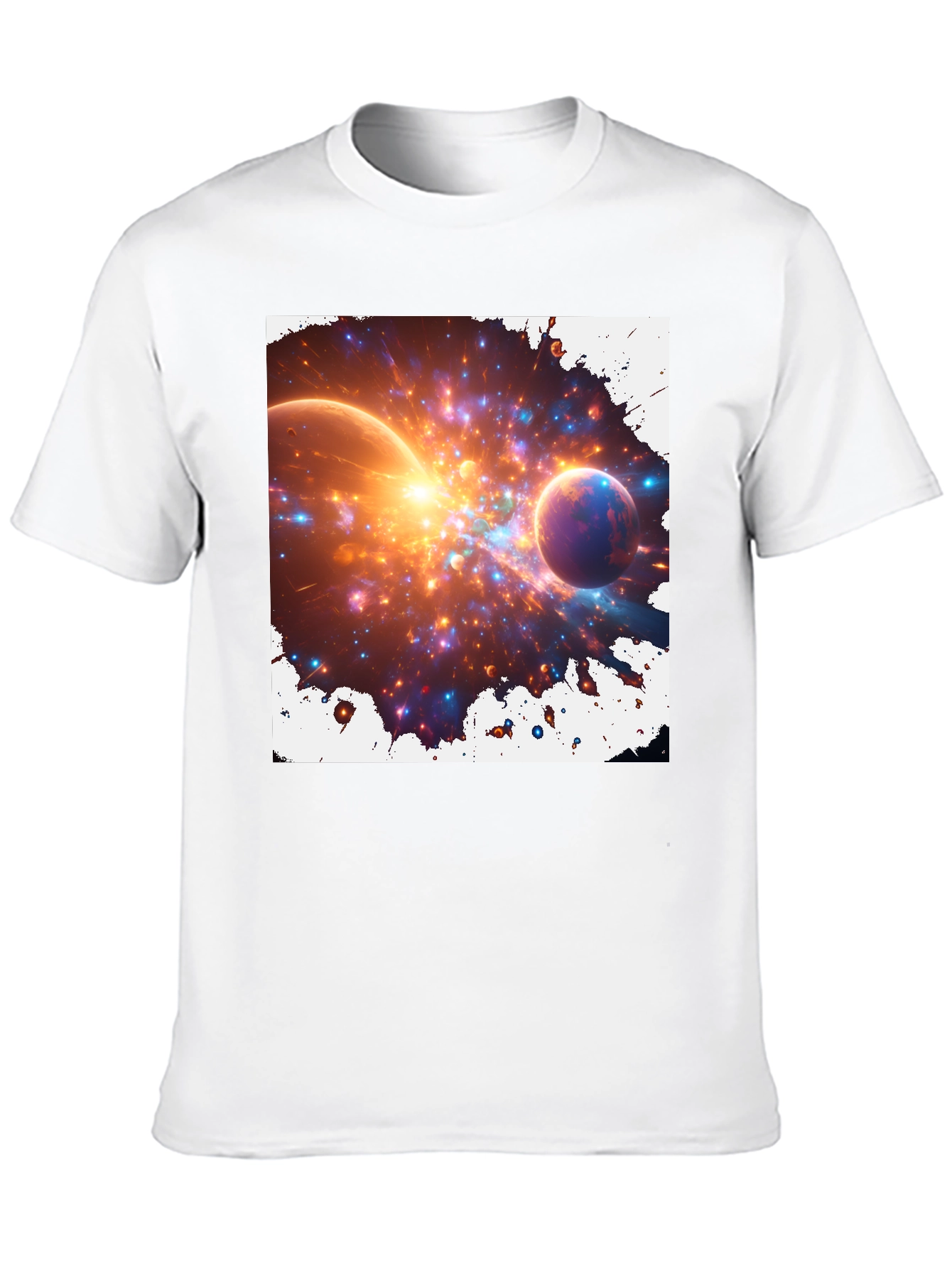 Nebula Blast Tee - Cosmic Graphic Print T-Shirt