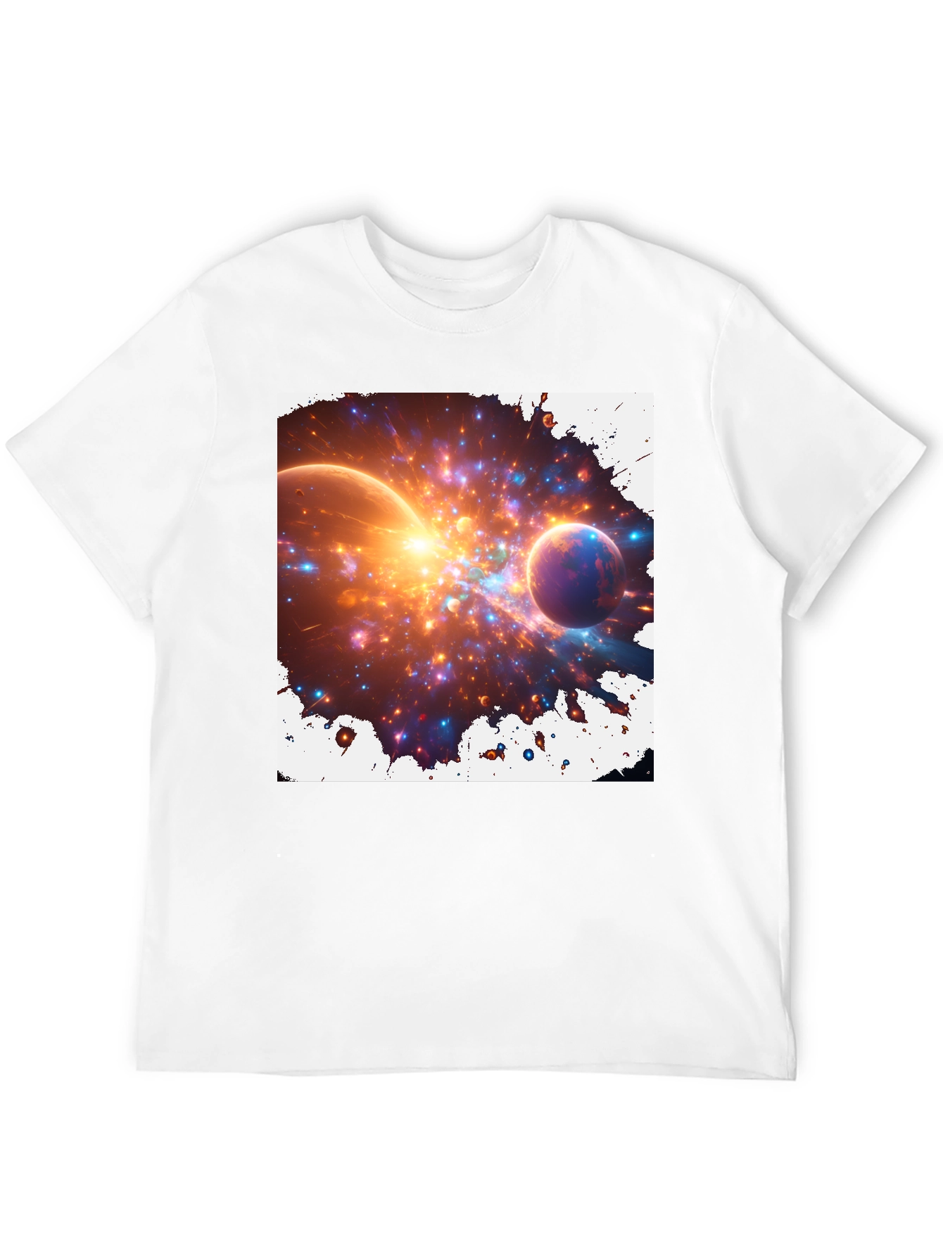Nebula Blast Tee - Cosmic Graphic Print T-Shirt