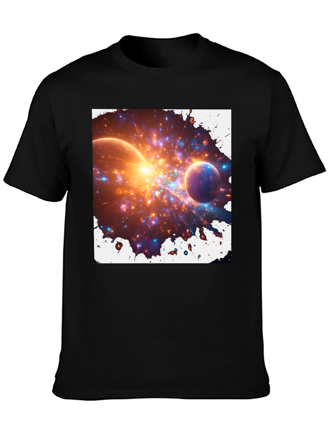 Nebula Blast Tee - Cosmic Graphic Print T-Shirt
