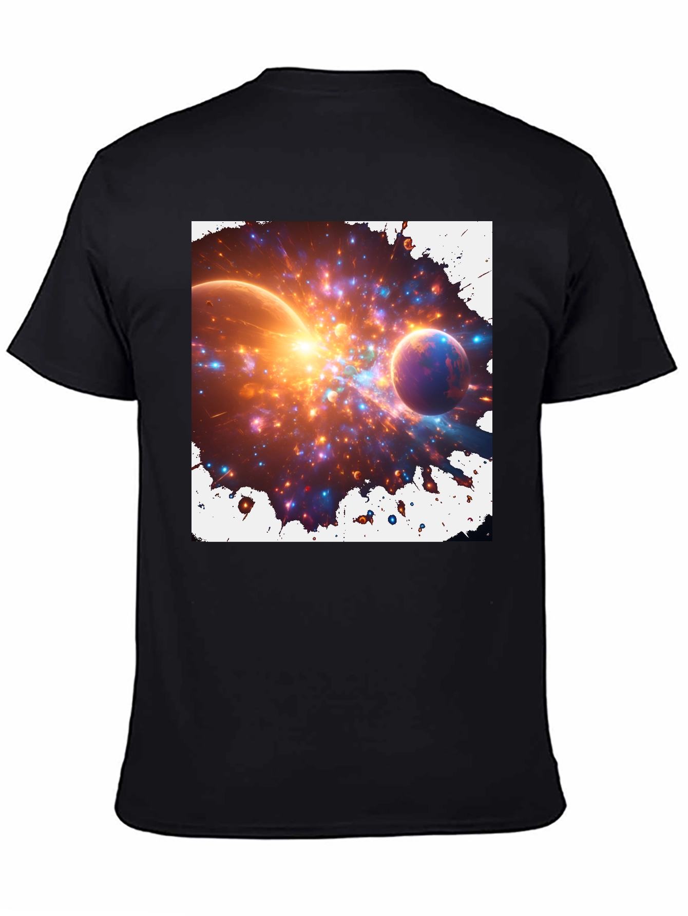 Nebula Blast Tee - Cosmic Graphic Print T-Shirt