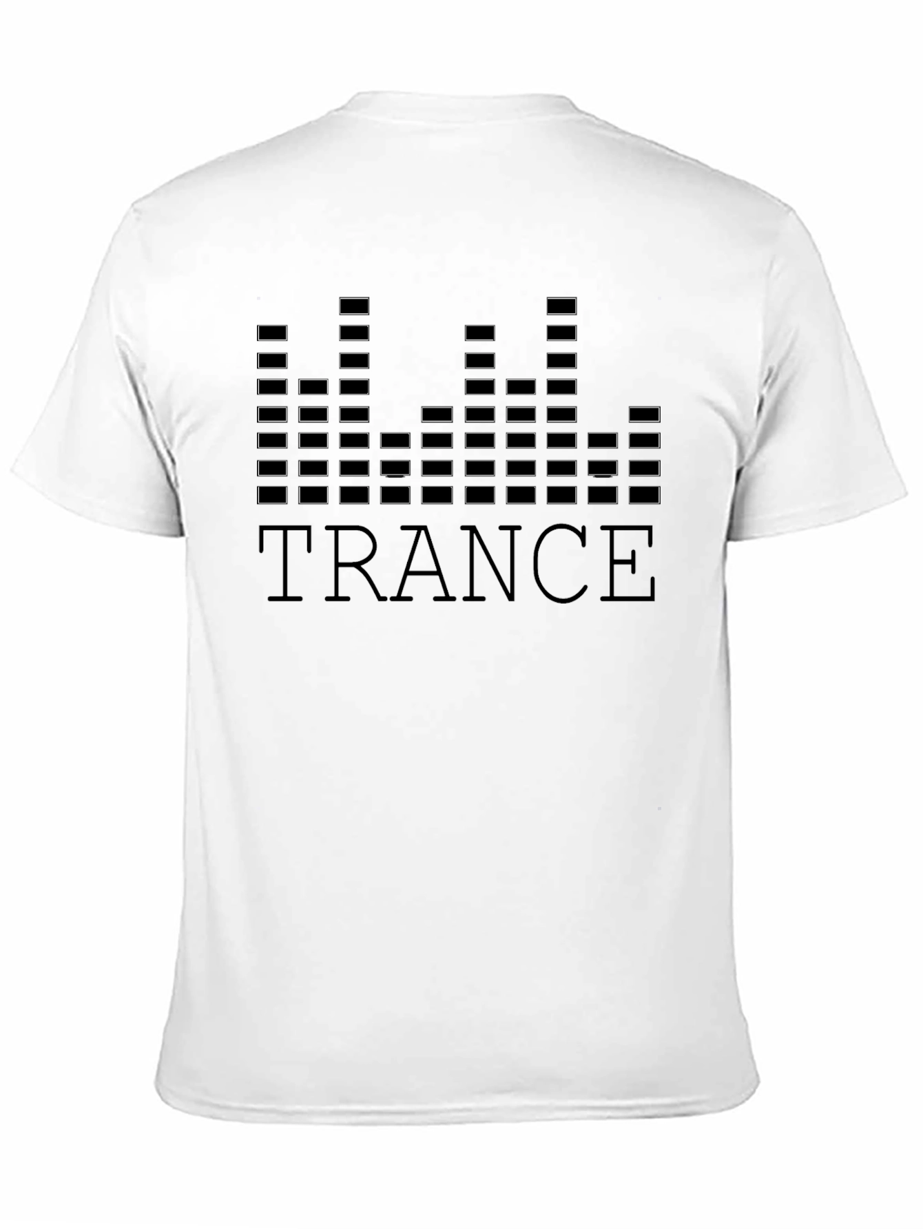 Trance Music Graphic Tee - Black Cotton Blend