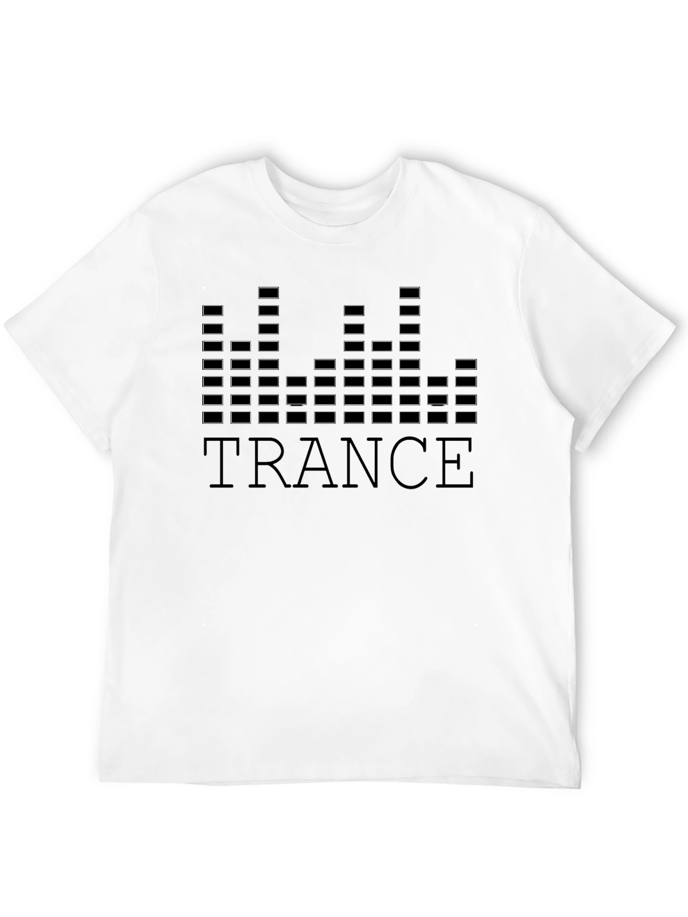 Trance Music Graphic Tee - Black Cotton Blend