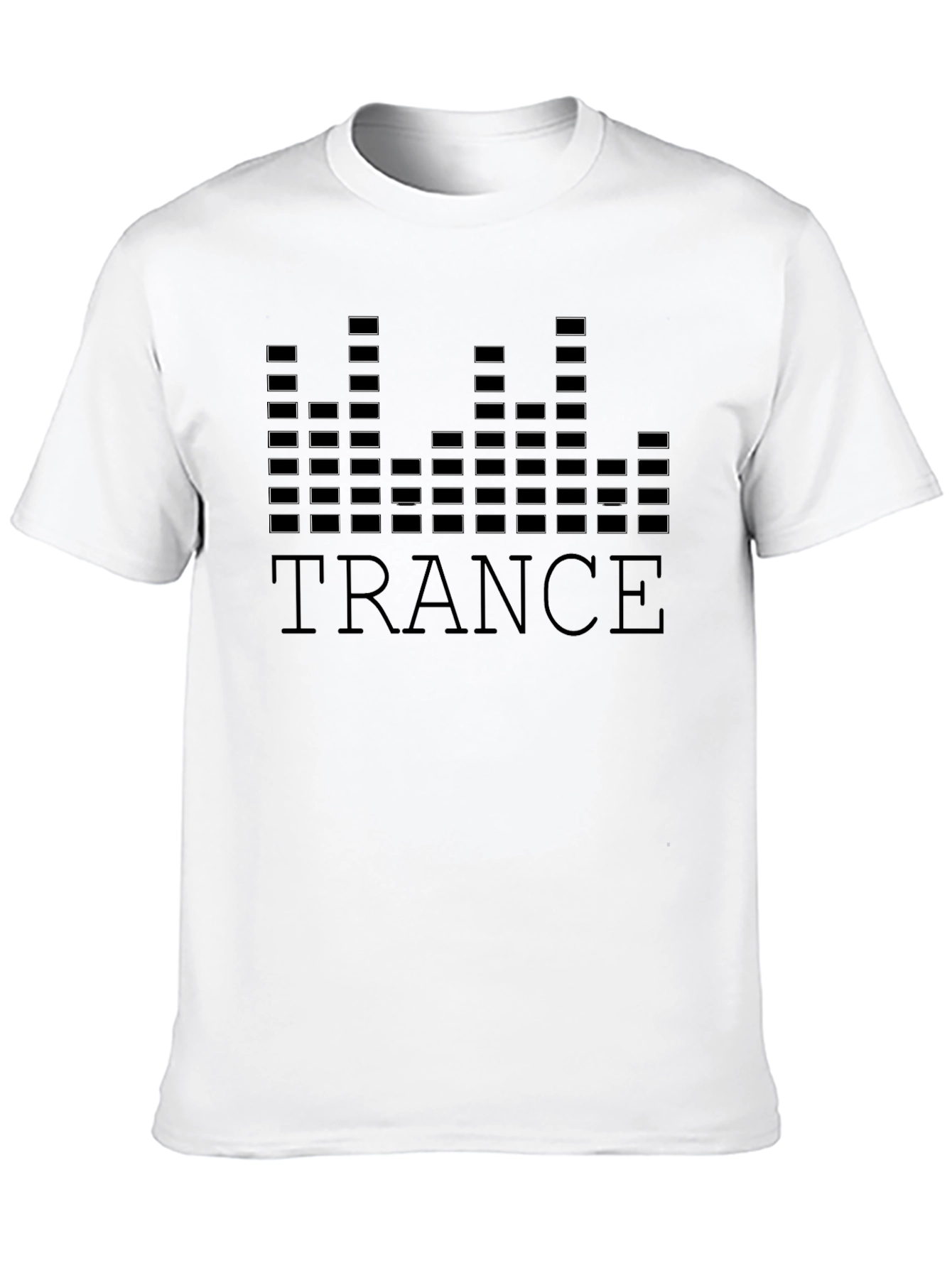 Trance Music Graphic Tee - Black Cotton Blend