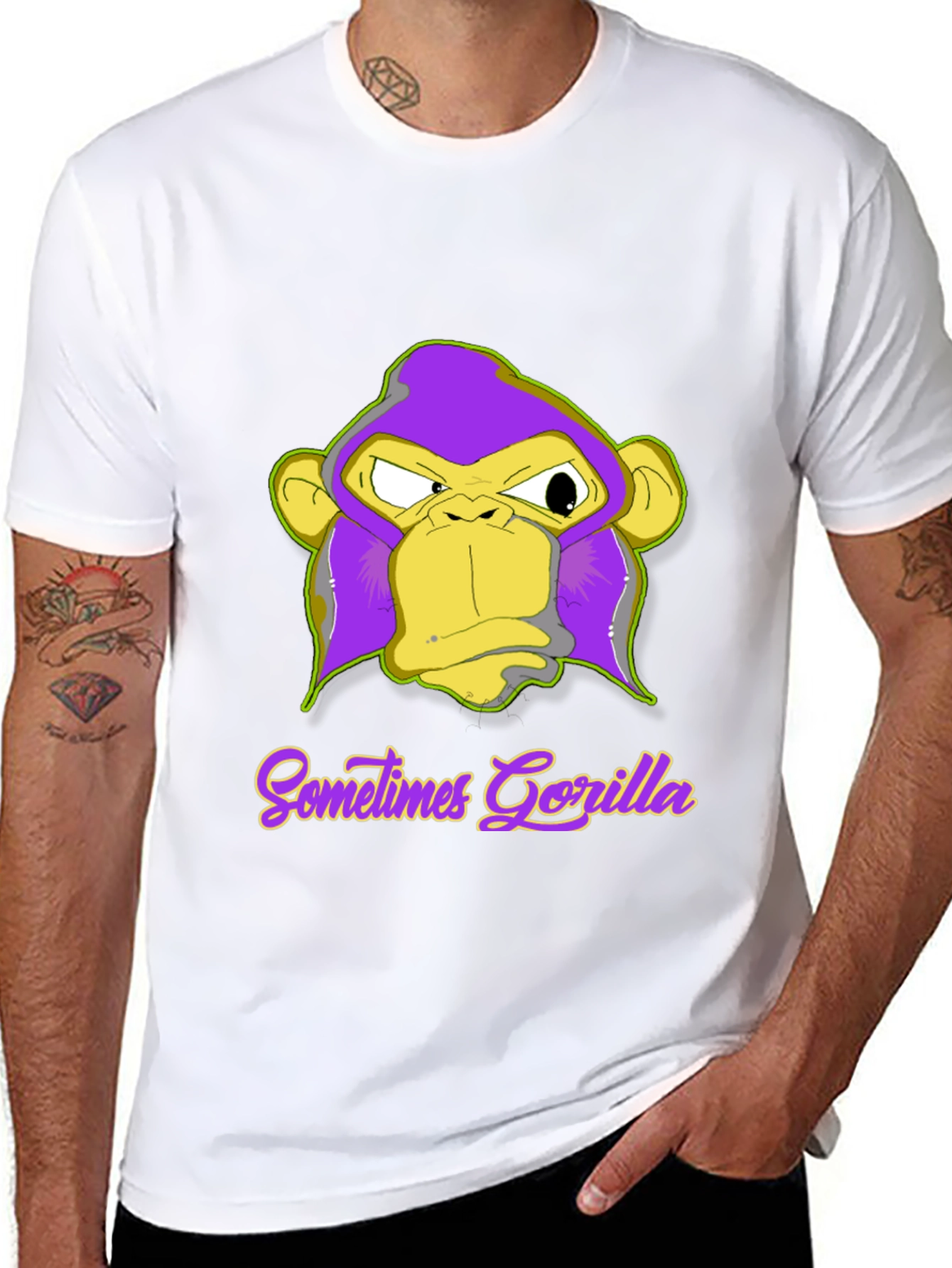 Sometimes Gorilla T-Shirt - Unique Design