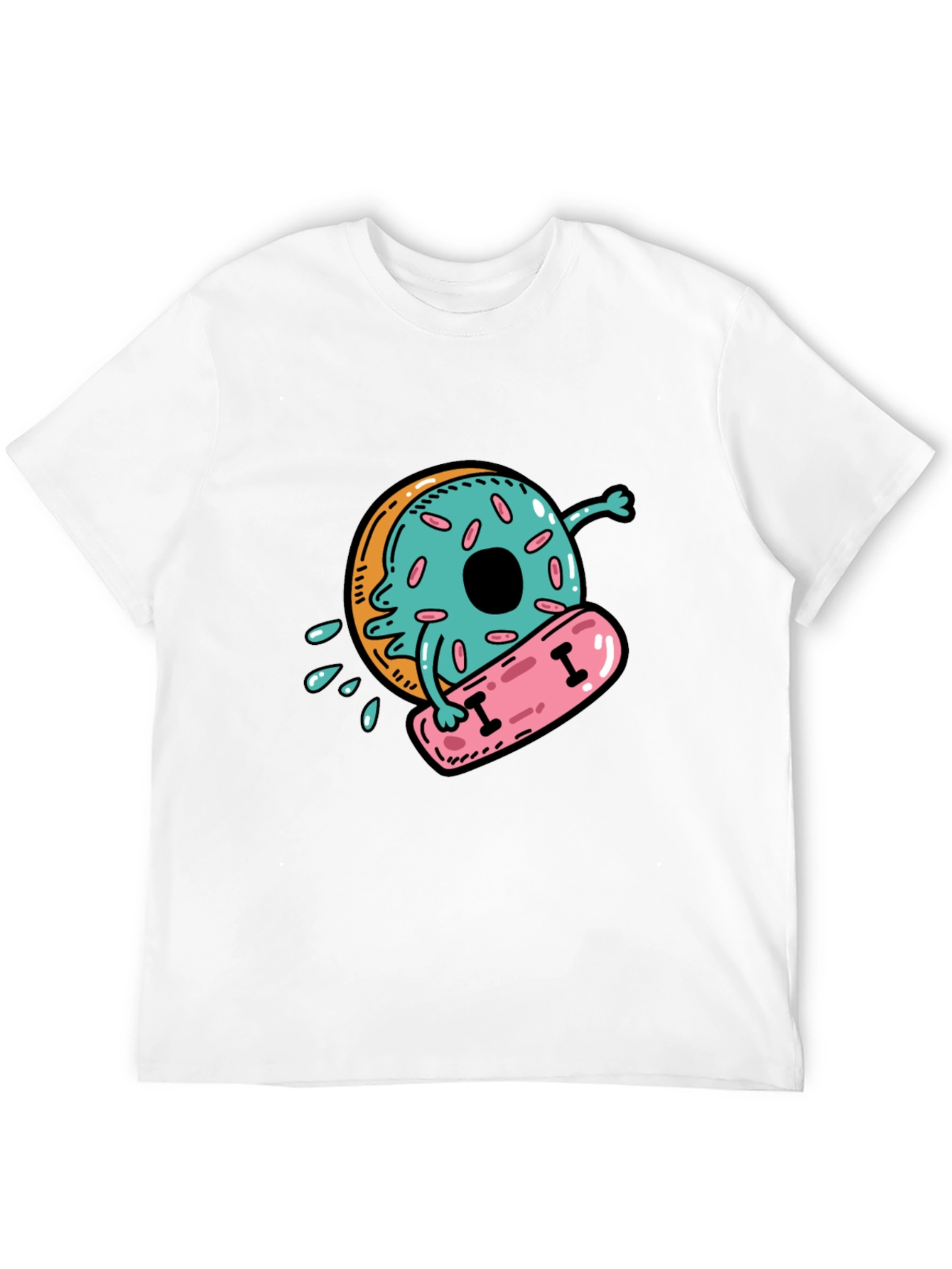 Donut Skateboarder Graphic Tee