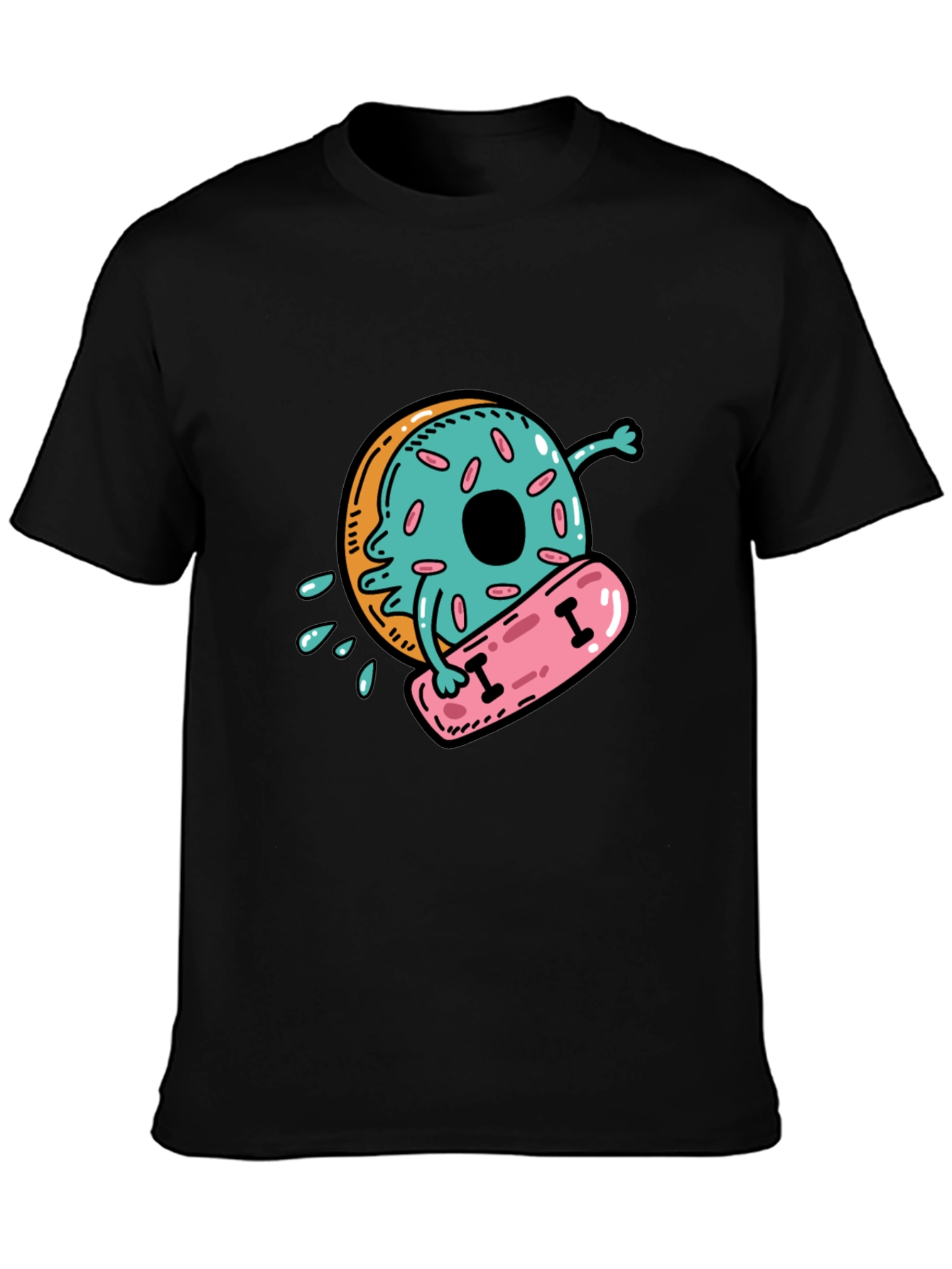 Donut Skateboarder Graphic Tee