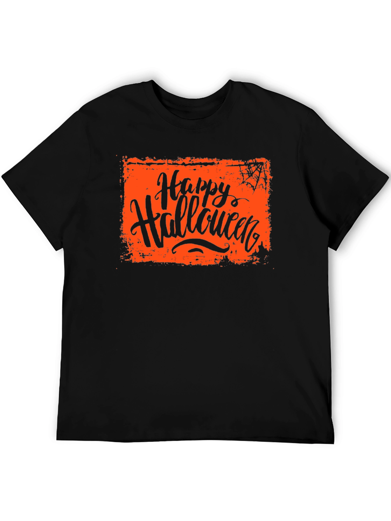 Happy Halloween Black Graphic T-Shirt