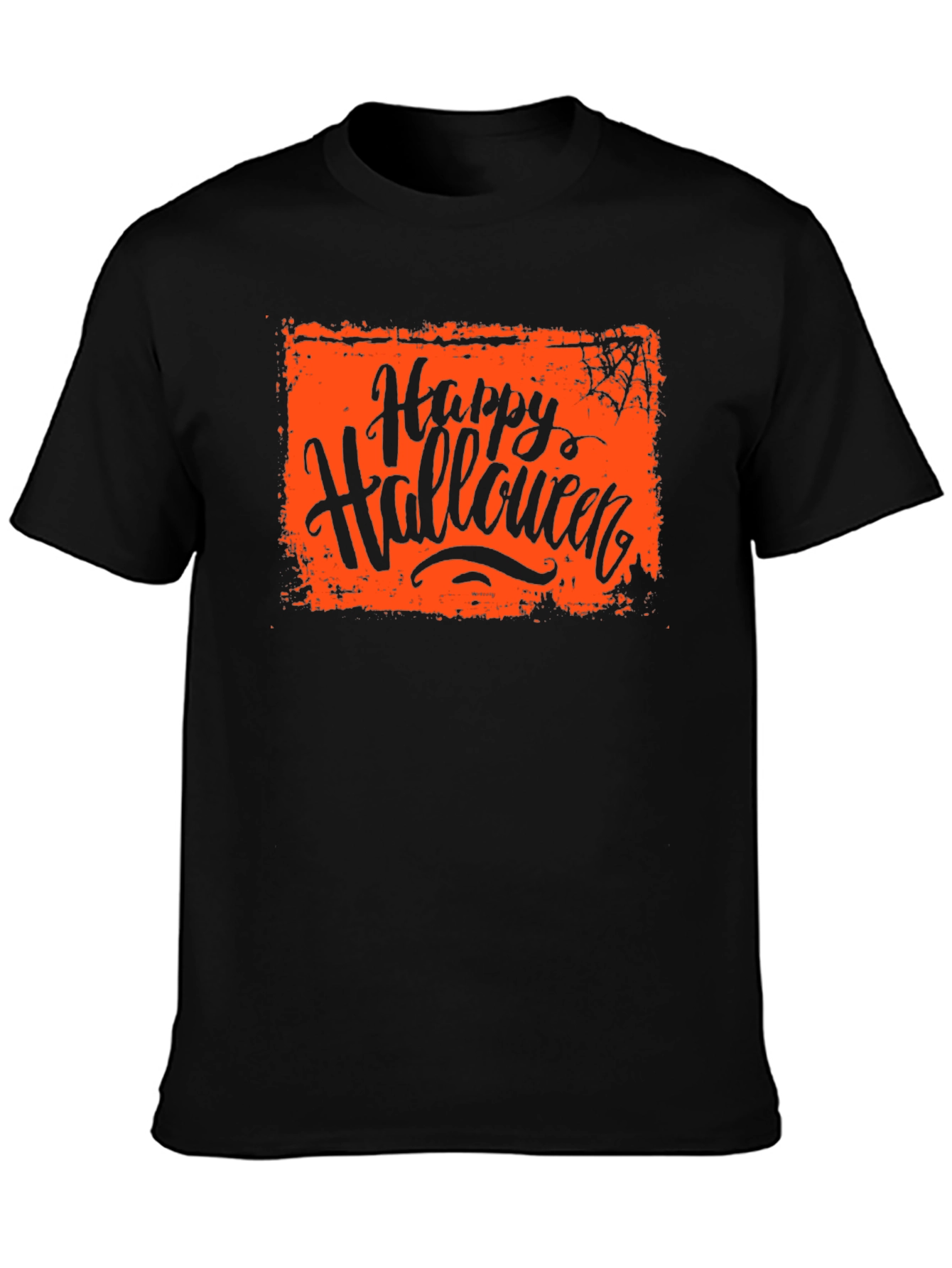 Happy Halloween Black Graphic T-Shirt
