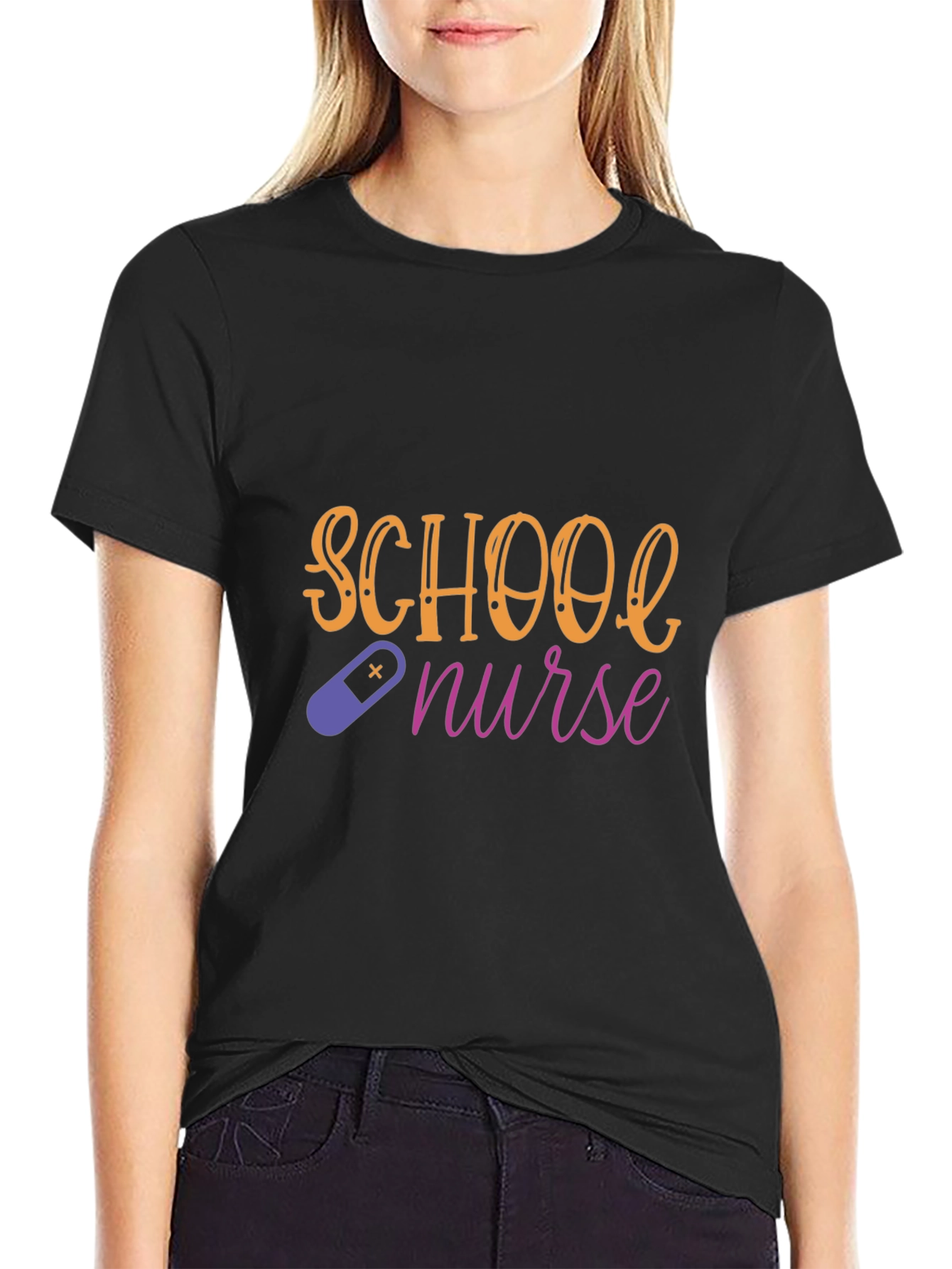 School Nurse Graphic Tee - Stylish & Comfortable