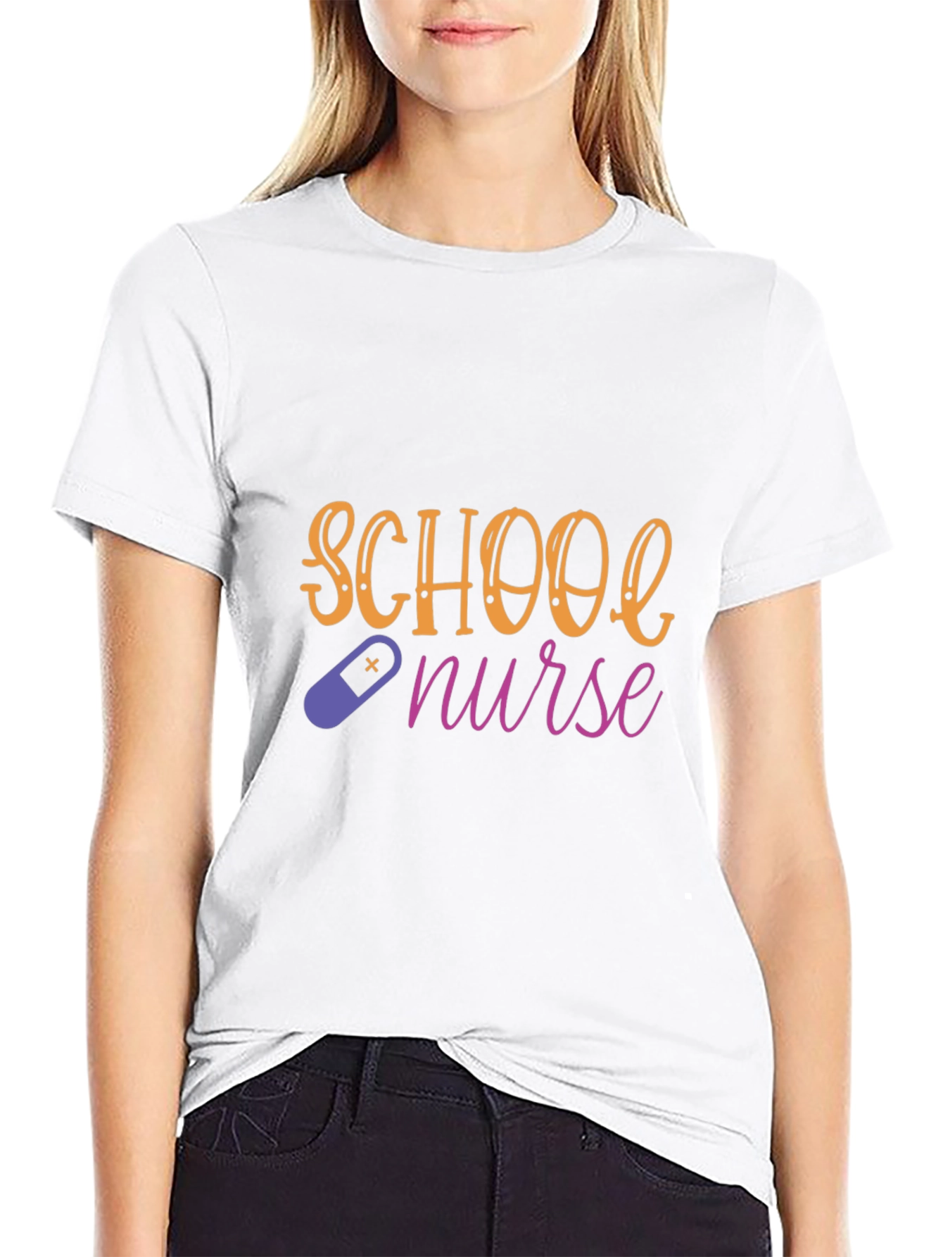 School Nurse Graphic Tee - Stylish & Comfortable