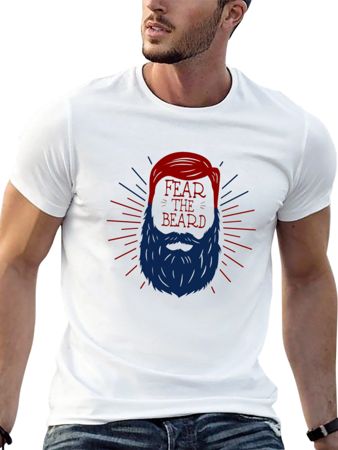 Fear the Beard Graphic Tee - Black
