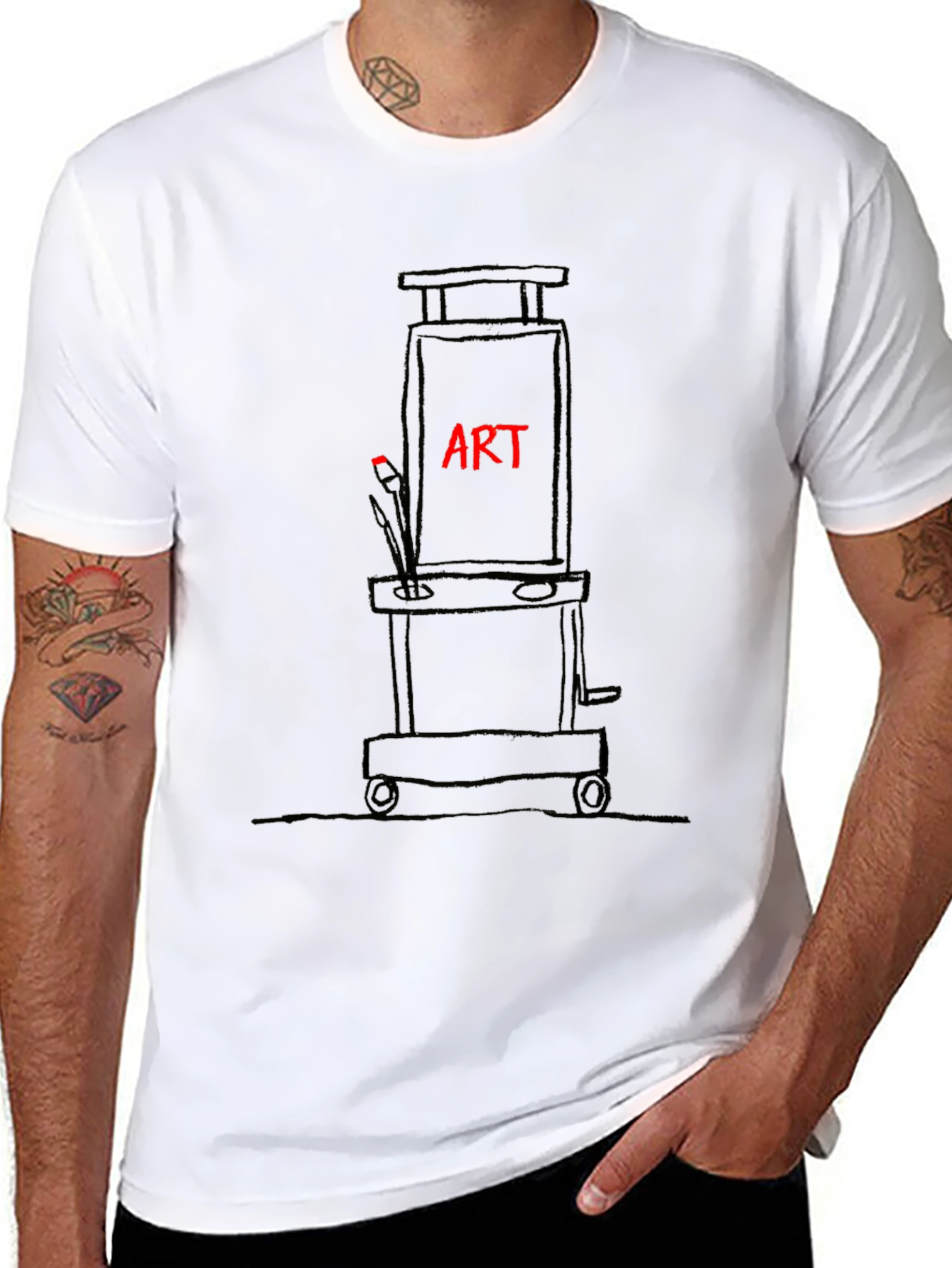 Art Easel Graphic T-Shirt - Artist Apparel