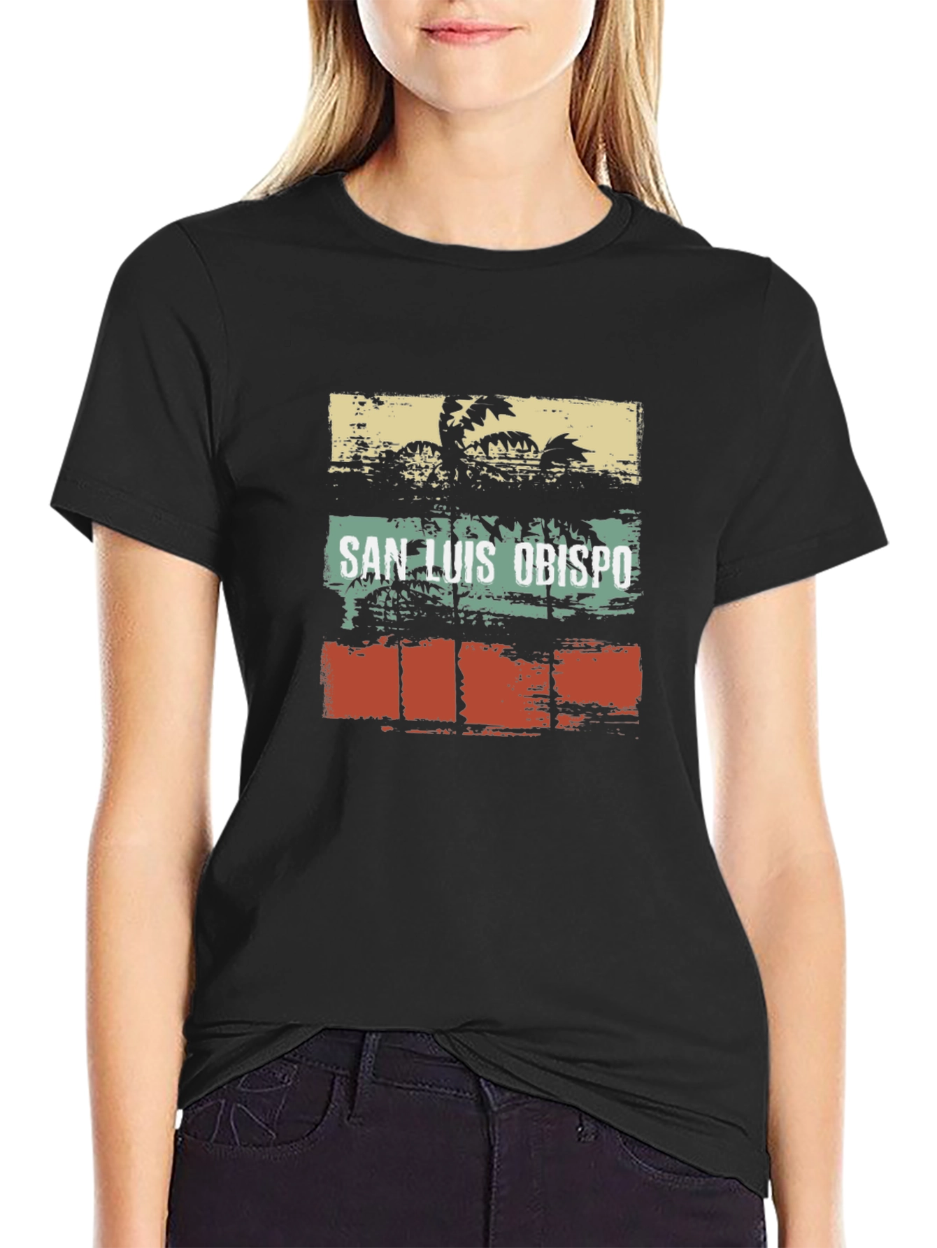 San Luis Obispo Palm Tree Graphic Tee