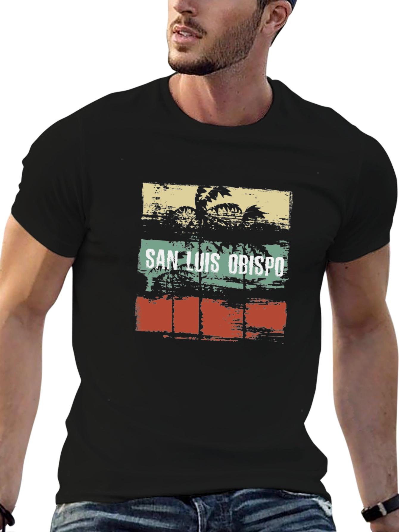San Luis Obispo Palm Tree Graphic Tee