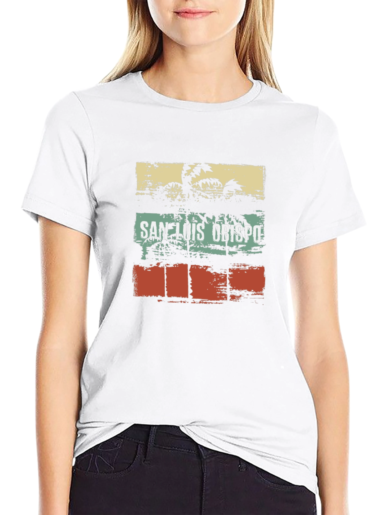 San Luis Obispo Palm Tree Graphic Tee