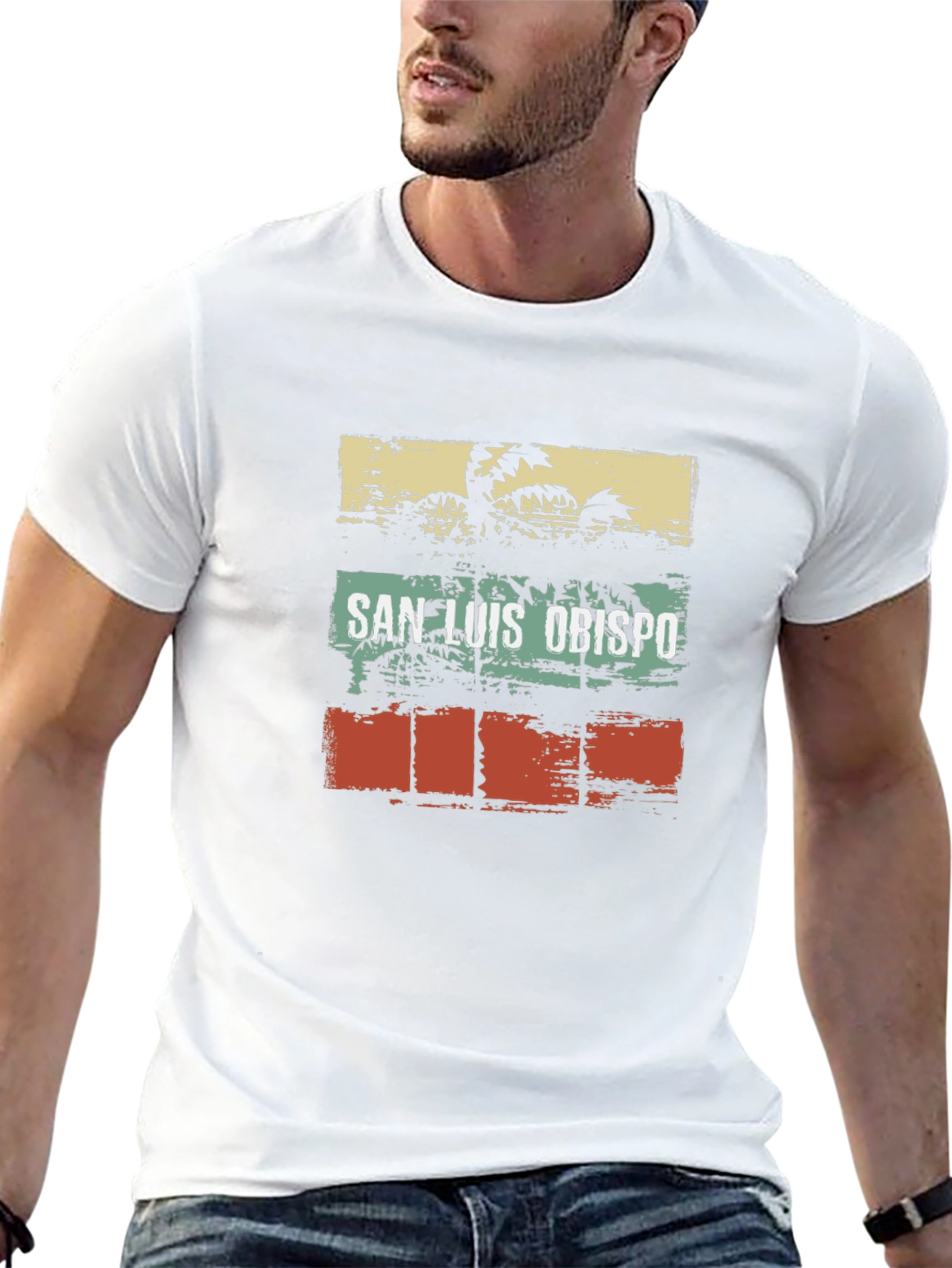 San Luis Obispo Palm Tree Graphic Tee