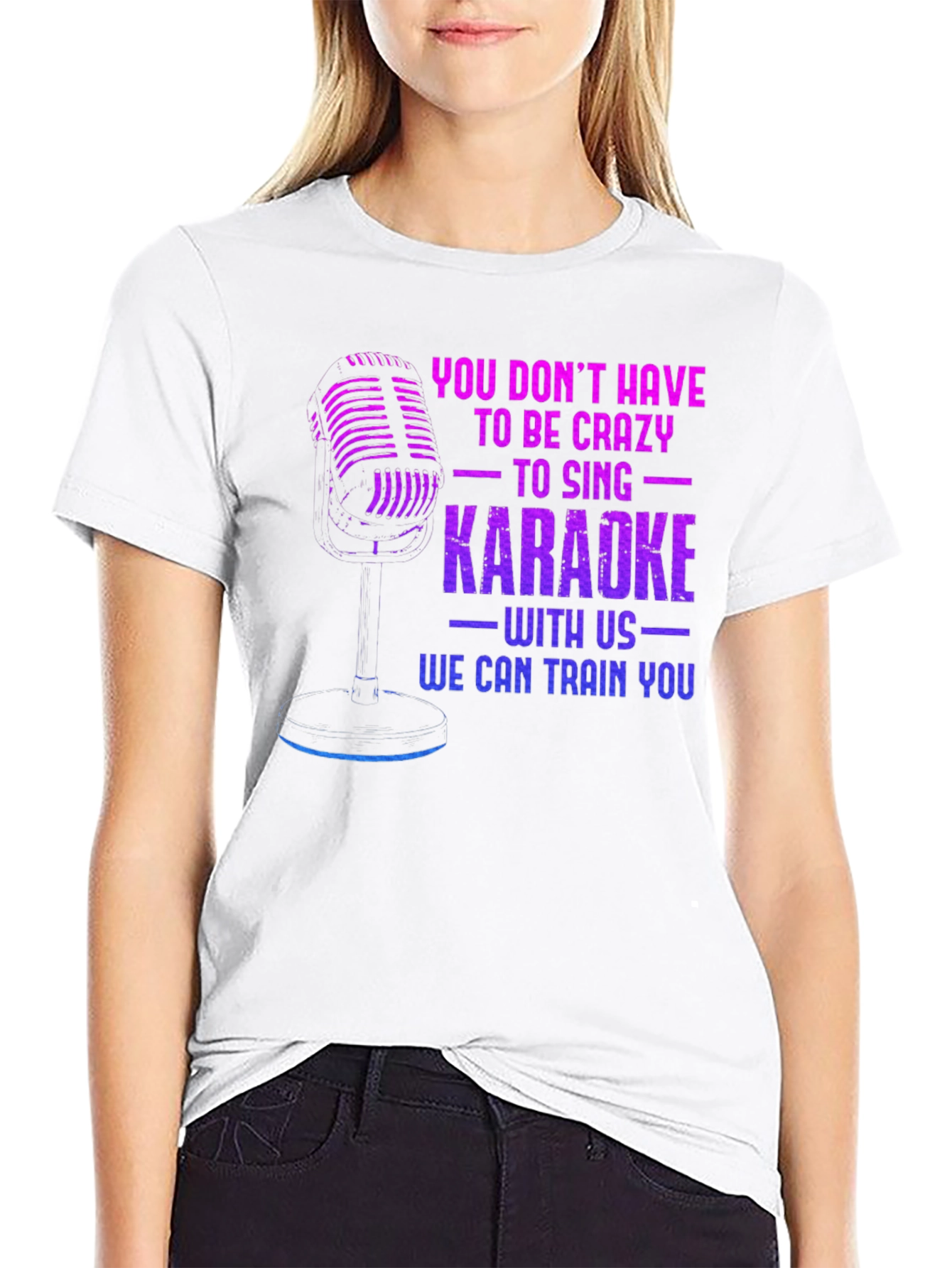 Karaoke Training Black T-Shirt