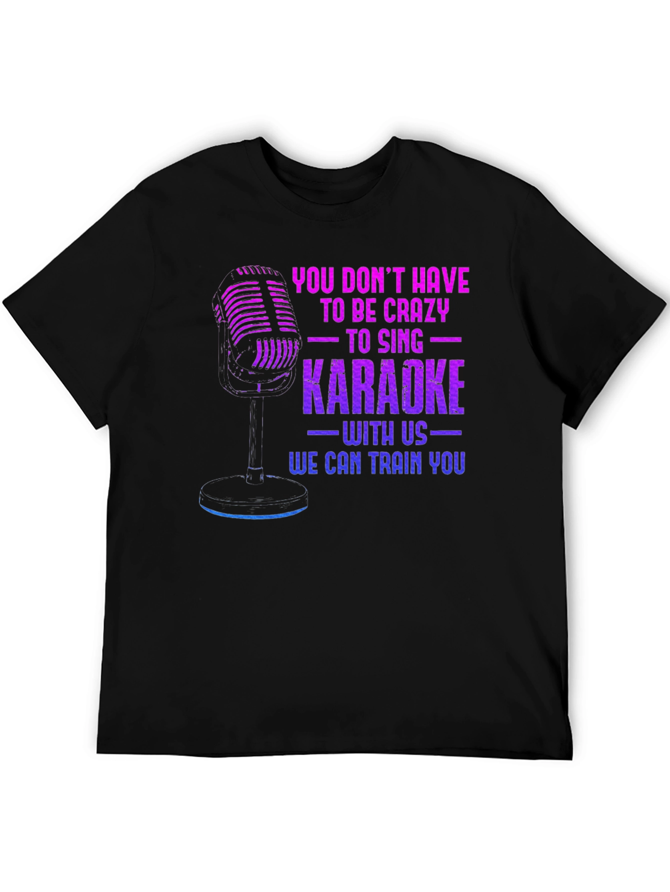 Karaoke Training Black T-Shirt