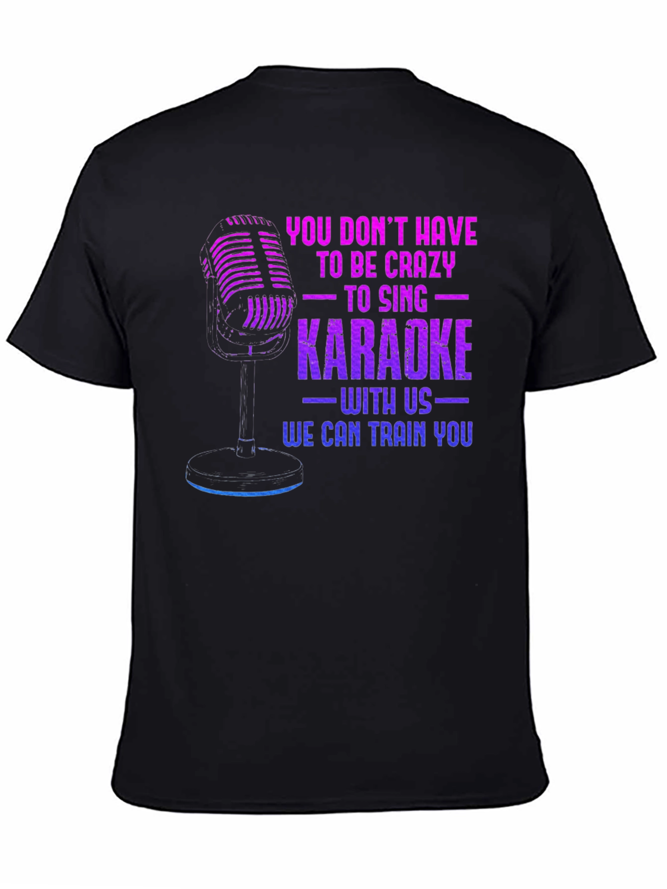 Karaoke Training Black T-Shirt