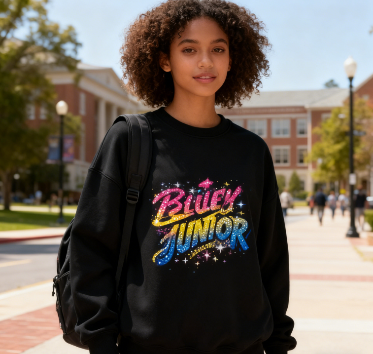 Urban Fashion Gradient Text Sweatshirt