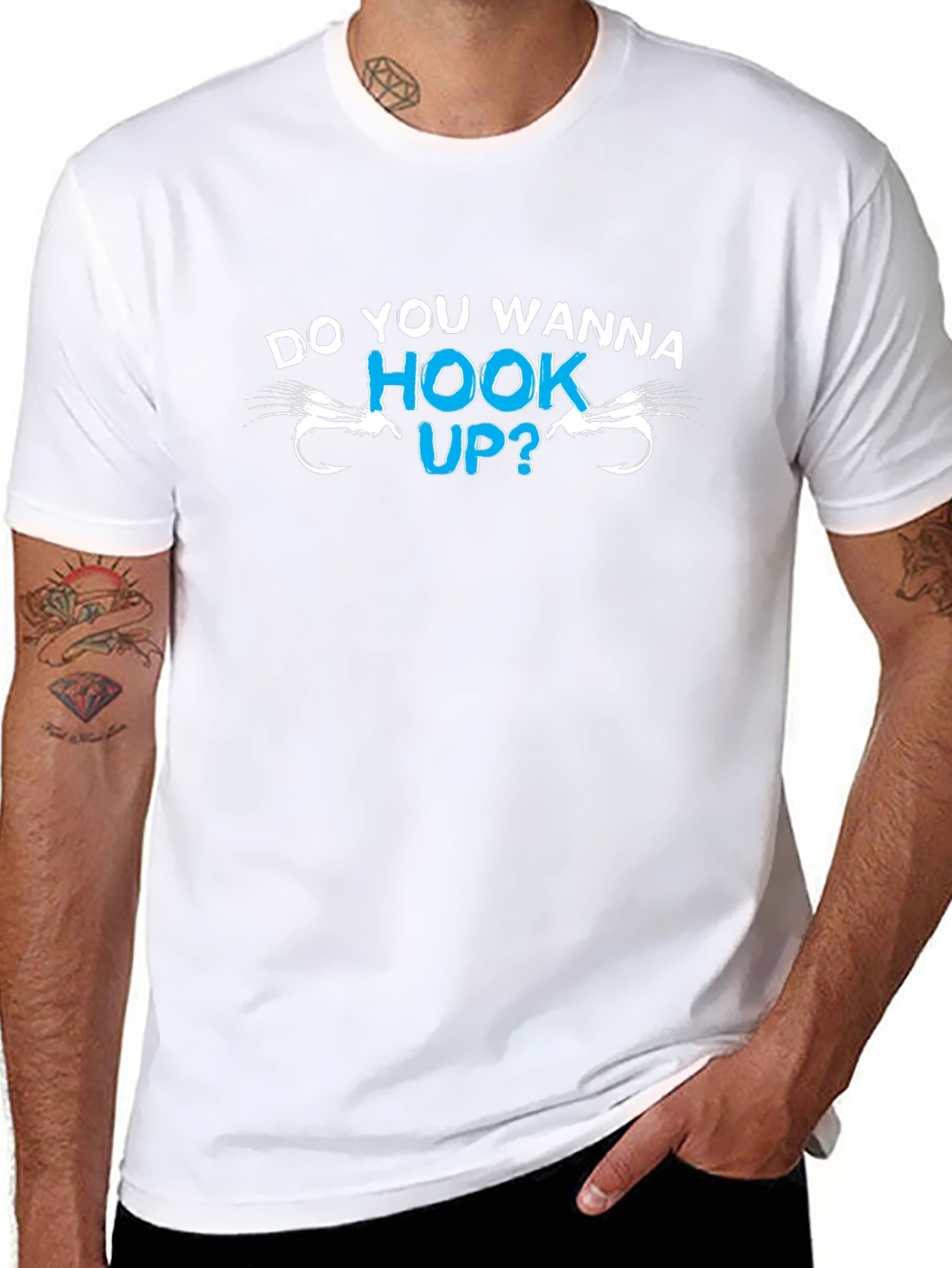 Do You Wanna Hook Up? Fishing T-Shirt