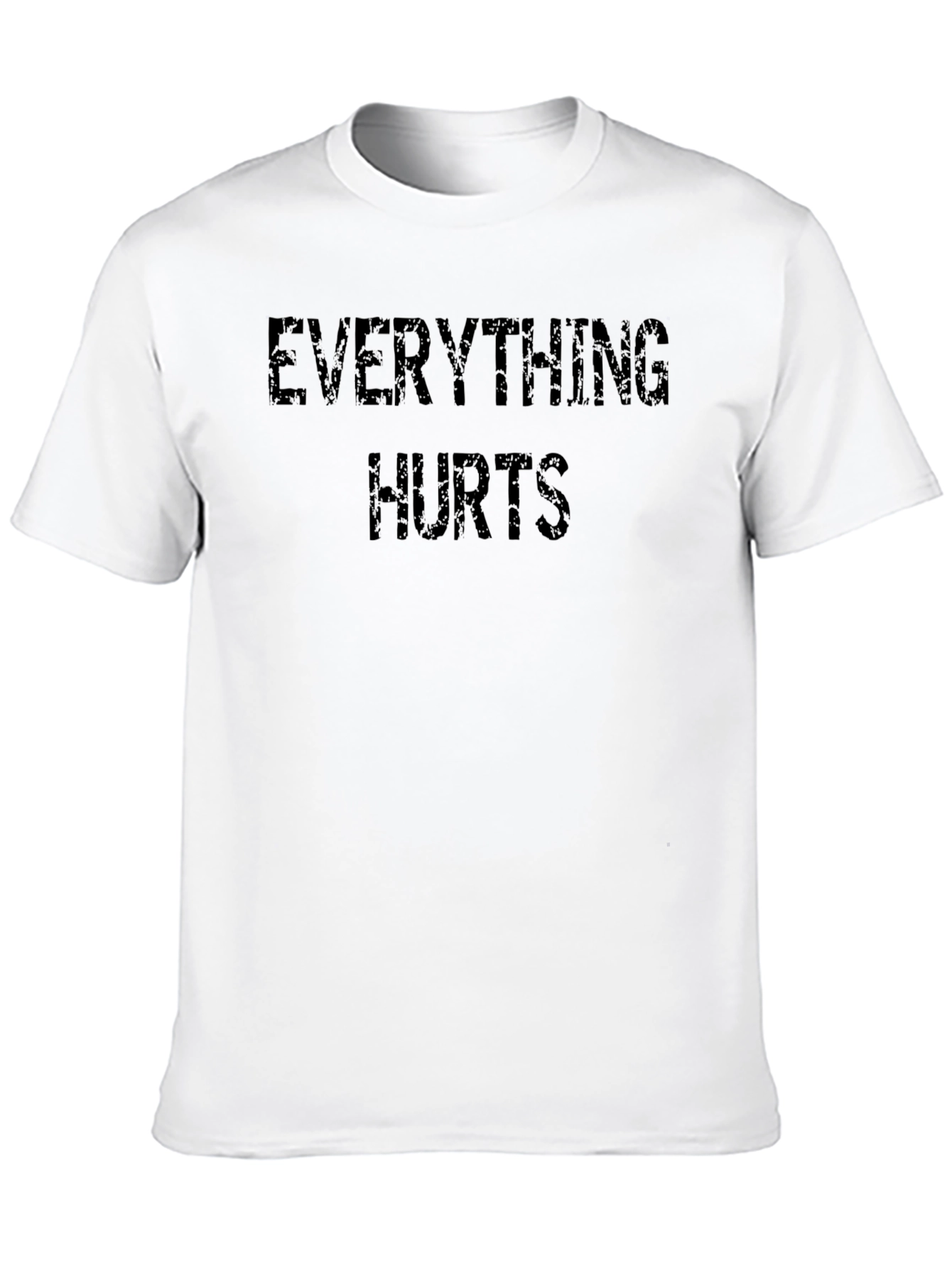 Everything Hurts Black Graphic T-Shirt