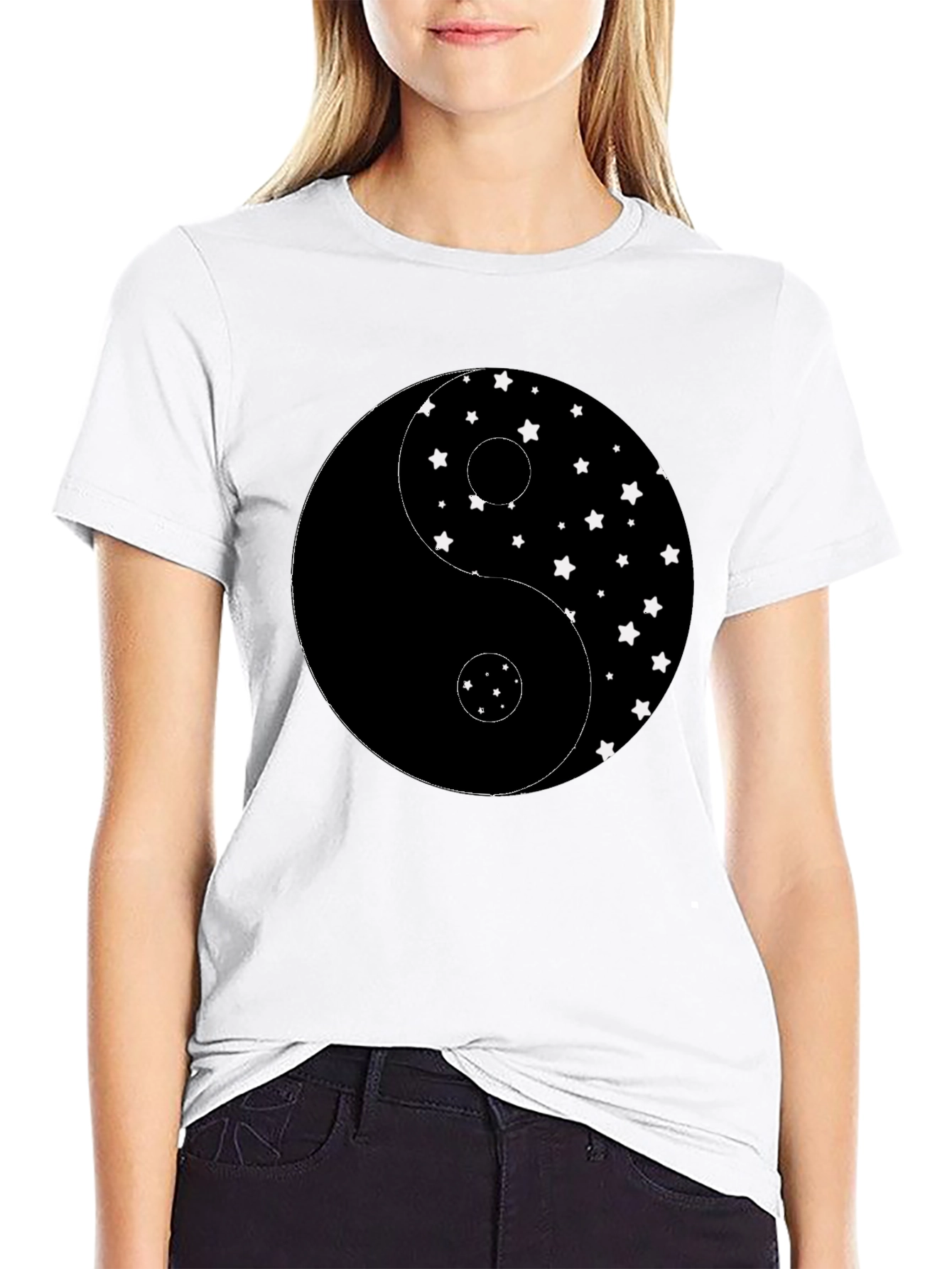 Yin Yang Star T-Shirt - Classic Balance Modern Style