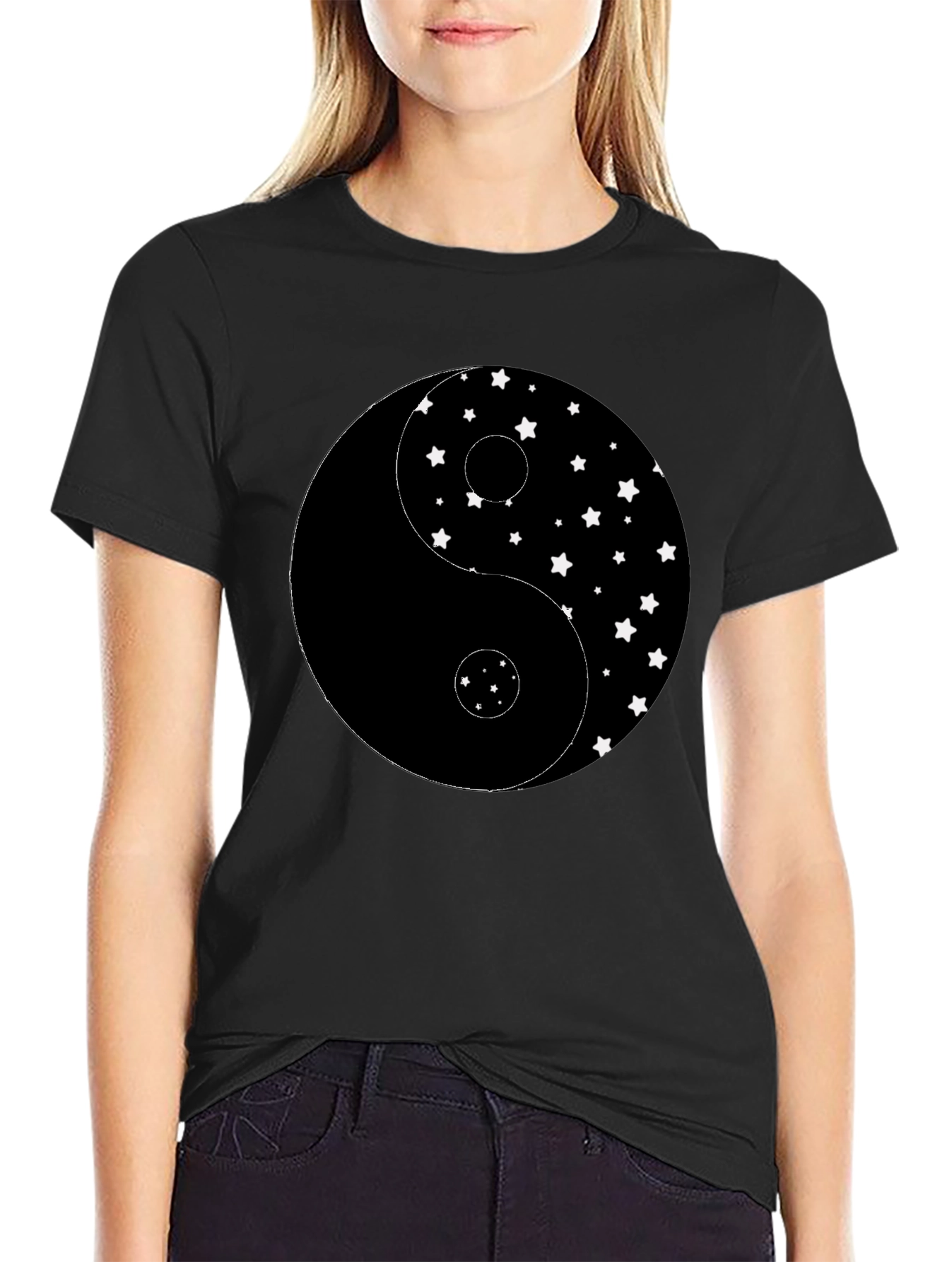 Yin Yang Star T-Shirt - Classic Balance Modern Style