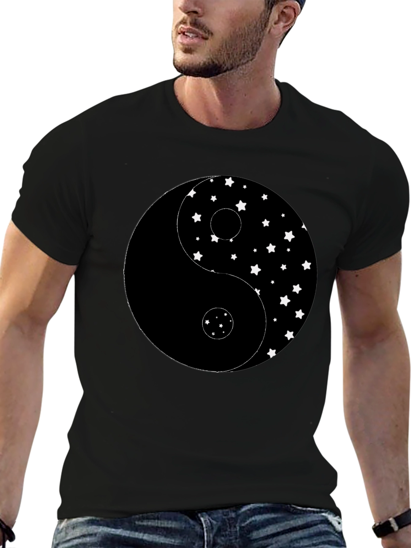 Yin Yang Star T-Shirt - Classic Balance Modern Style