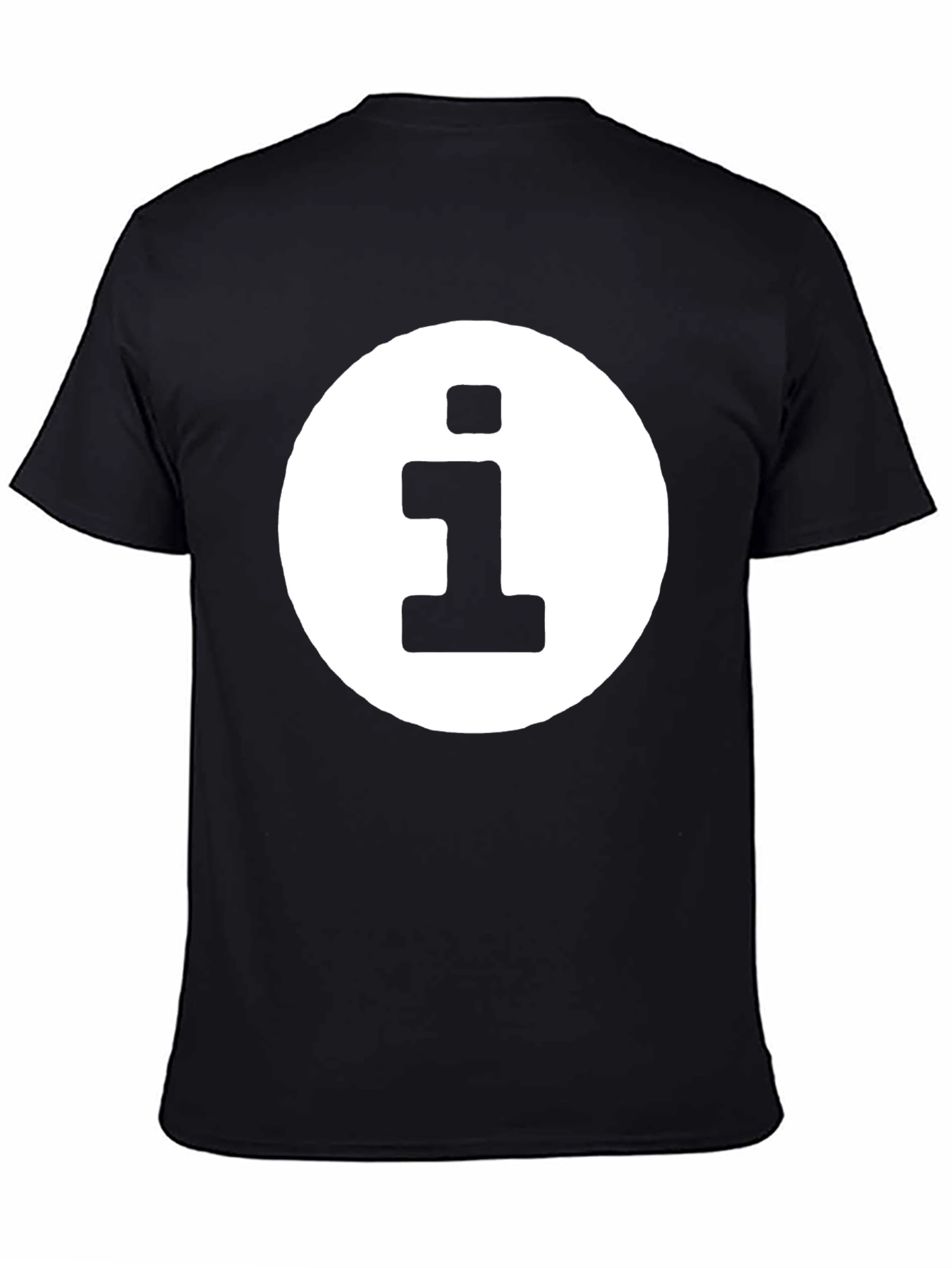 Info Symbol Black T-Shirt