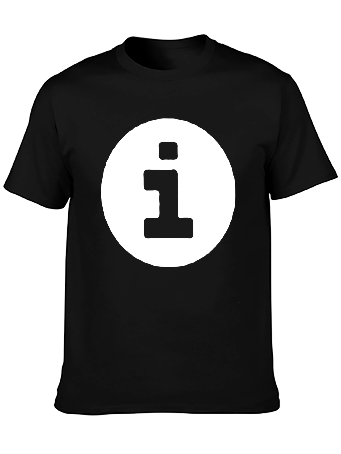 Info Symbol Black T-Shirt