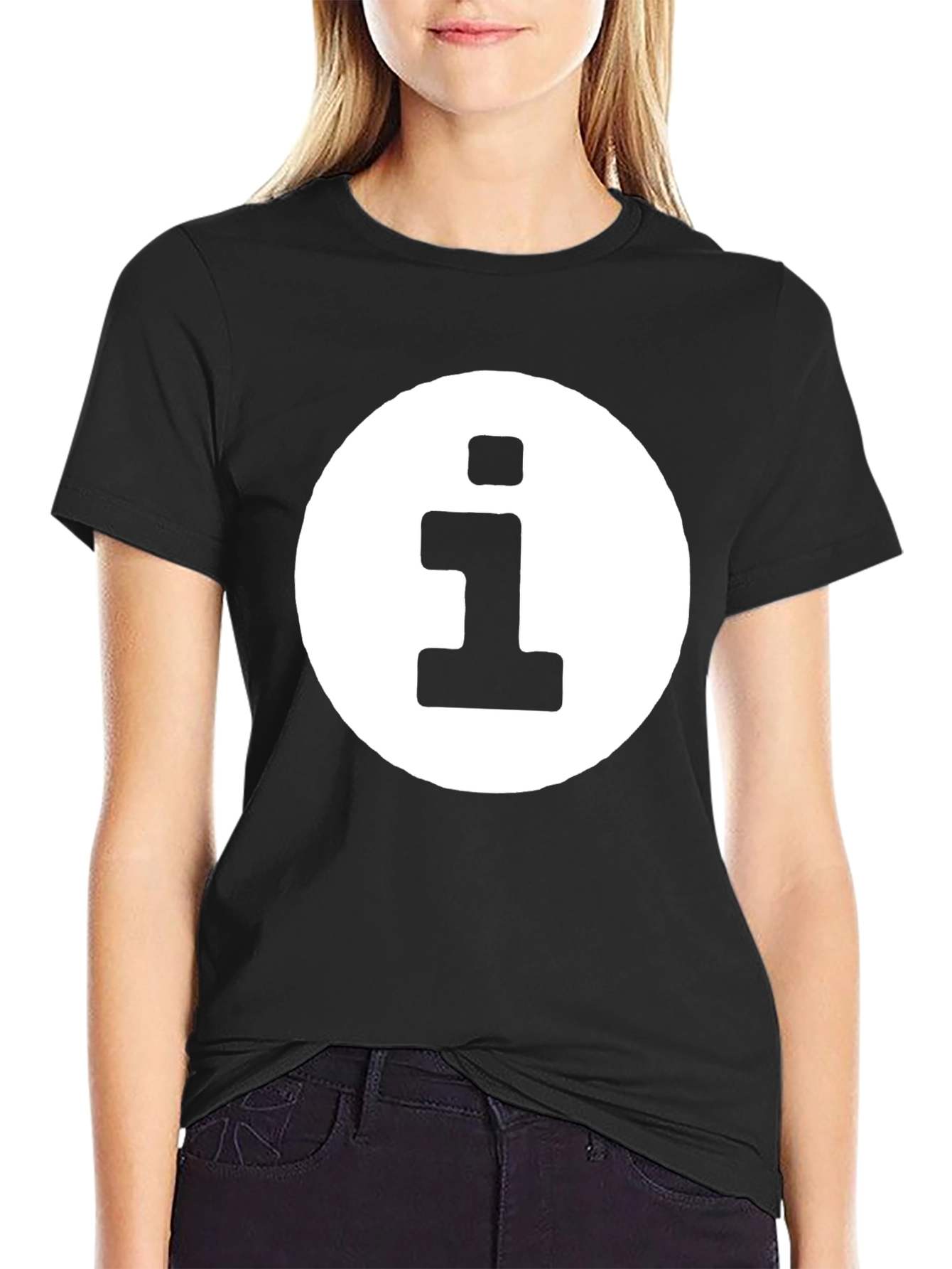 Info Symbol Black T-Shirt