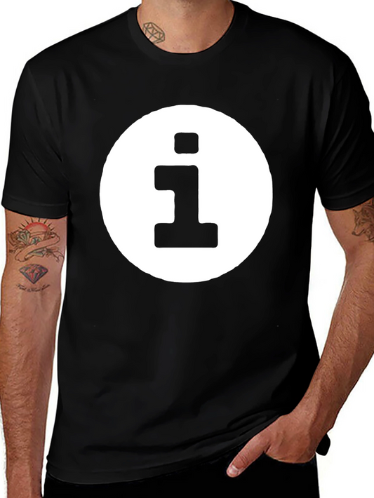Info Symbol Black T-Shirt