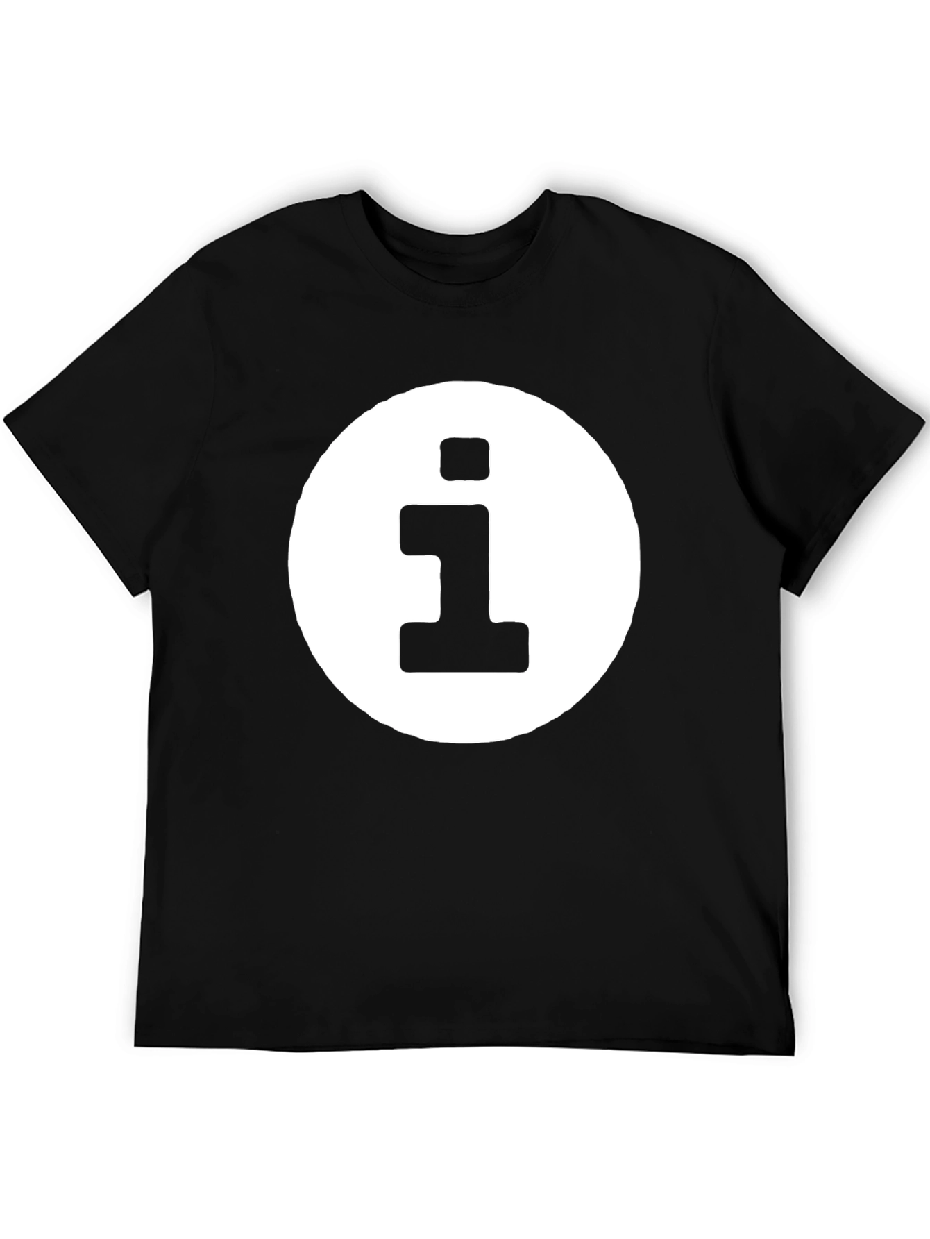 Info Symbol Black T-Shirt