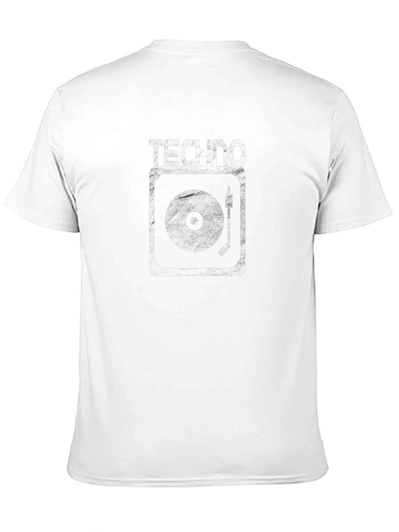 Techno Turntable T-Shirt - Black Cotton Graphic Tee