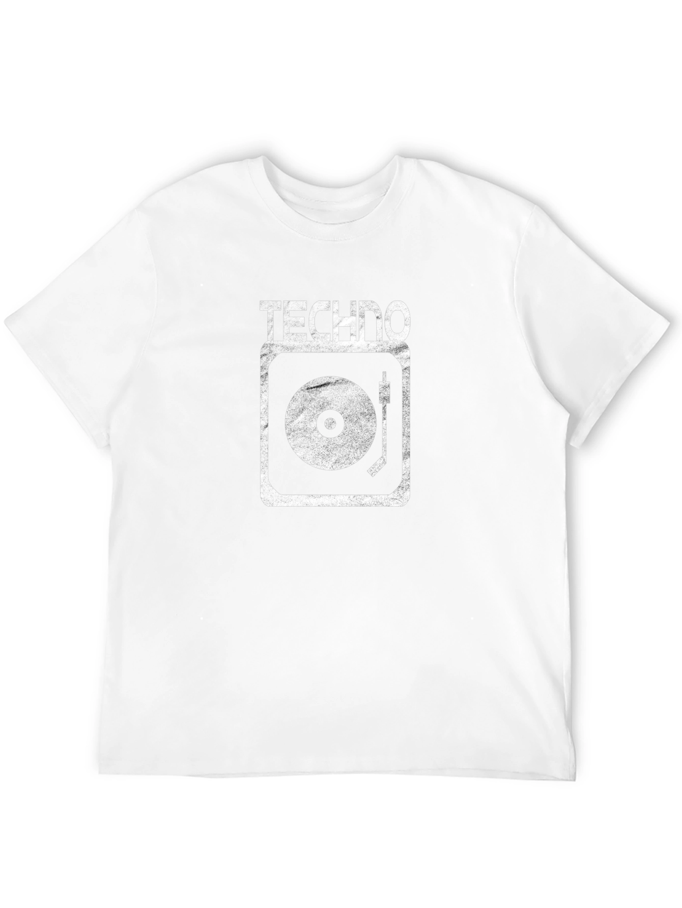 Techno Turntable T-Shirt - Black Cotton Graphic Tee