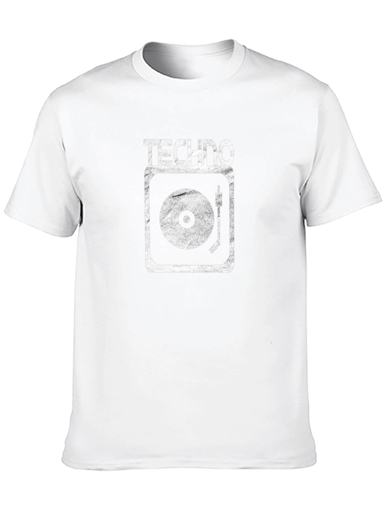 Techno Turntable T-Shirt - Black Cotton Graphic Tee