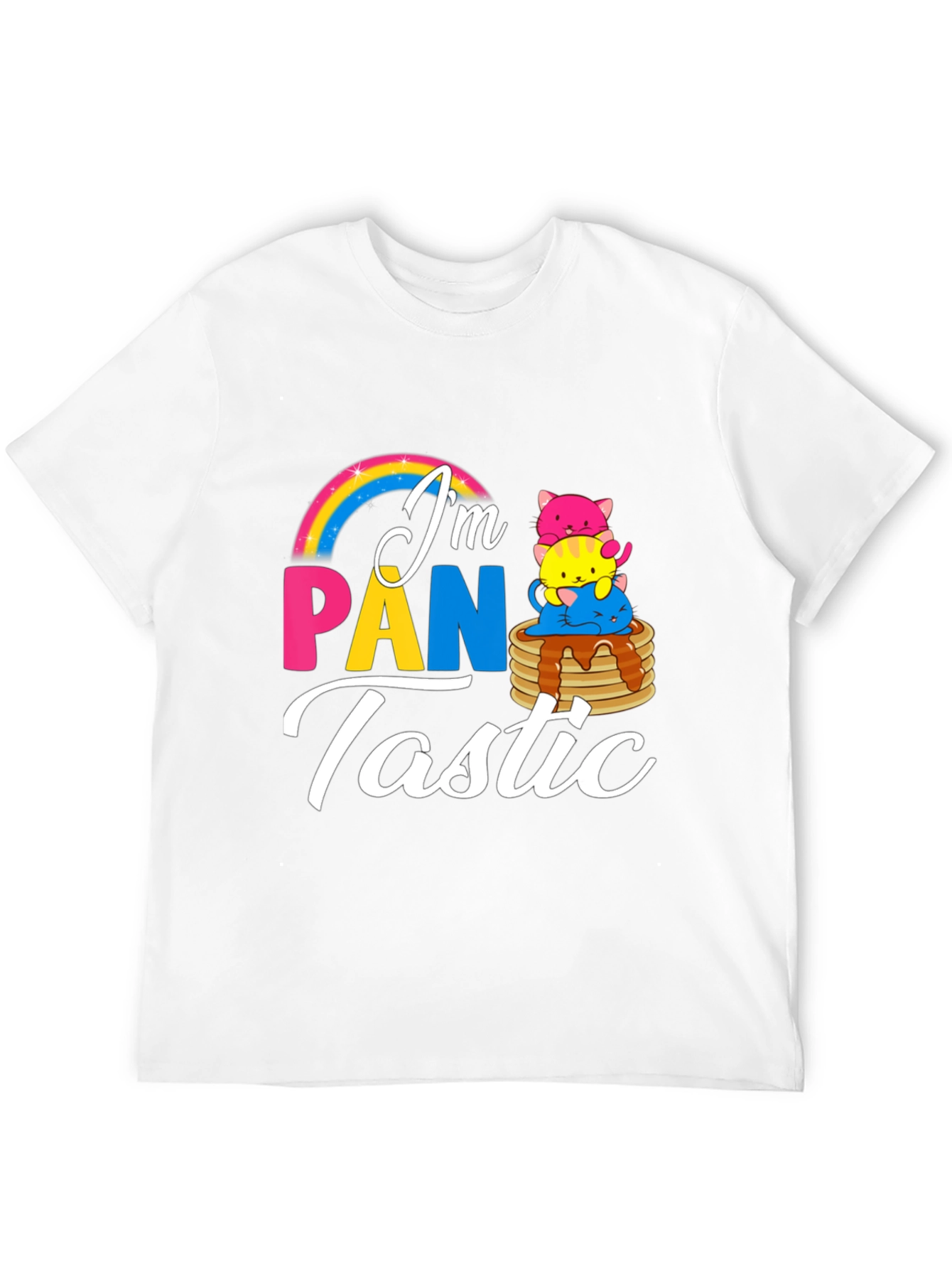 Pan-tastic Pride T-Shirt - Adorable Pancake Cat Design