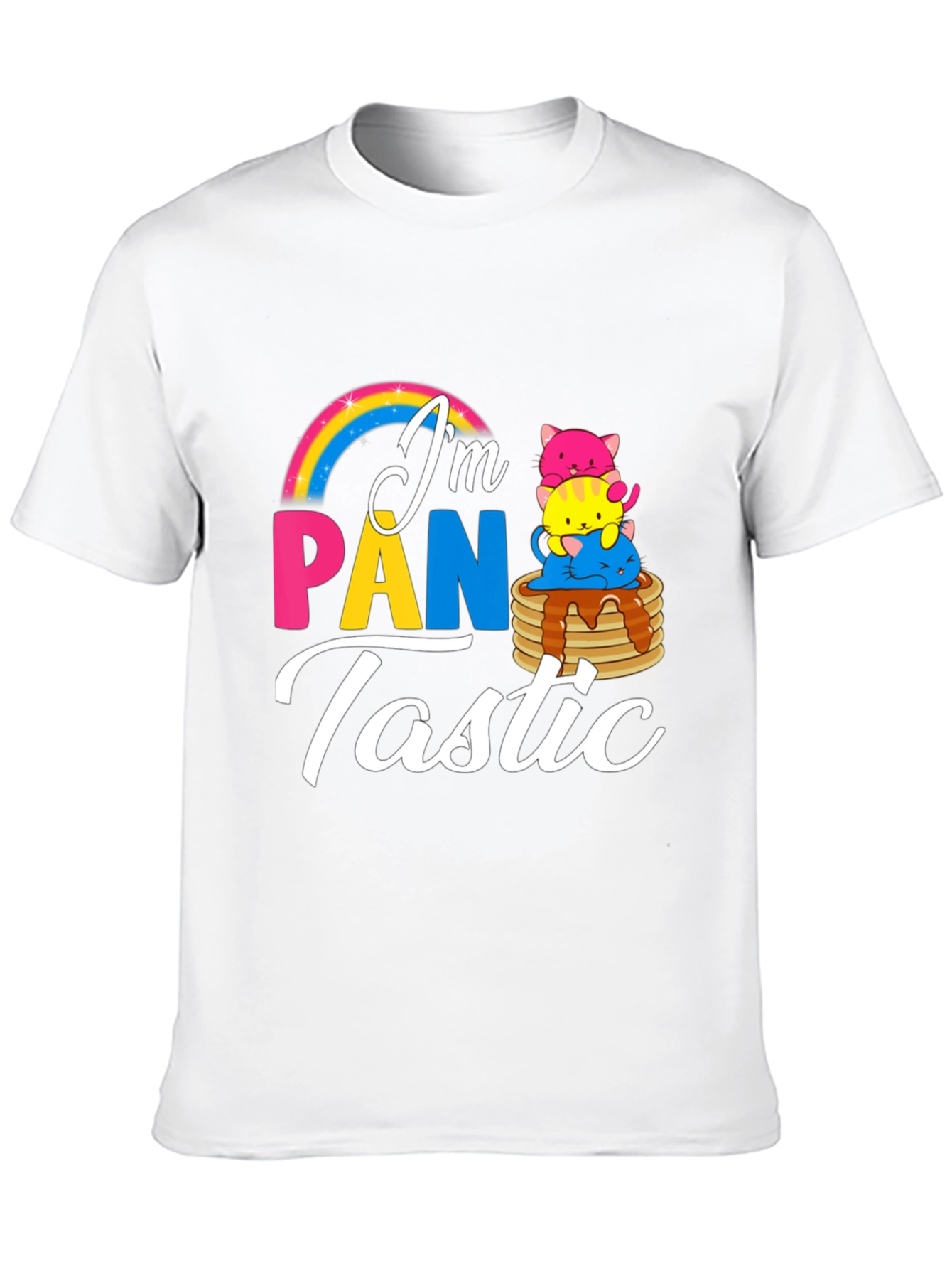 Pan-tastic Pride T-Shirt - Adorable Pancake Cat Design