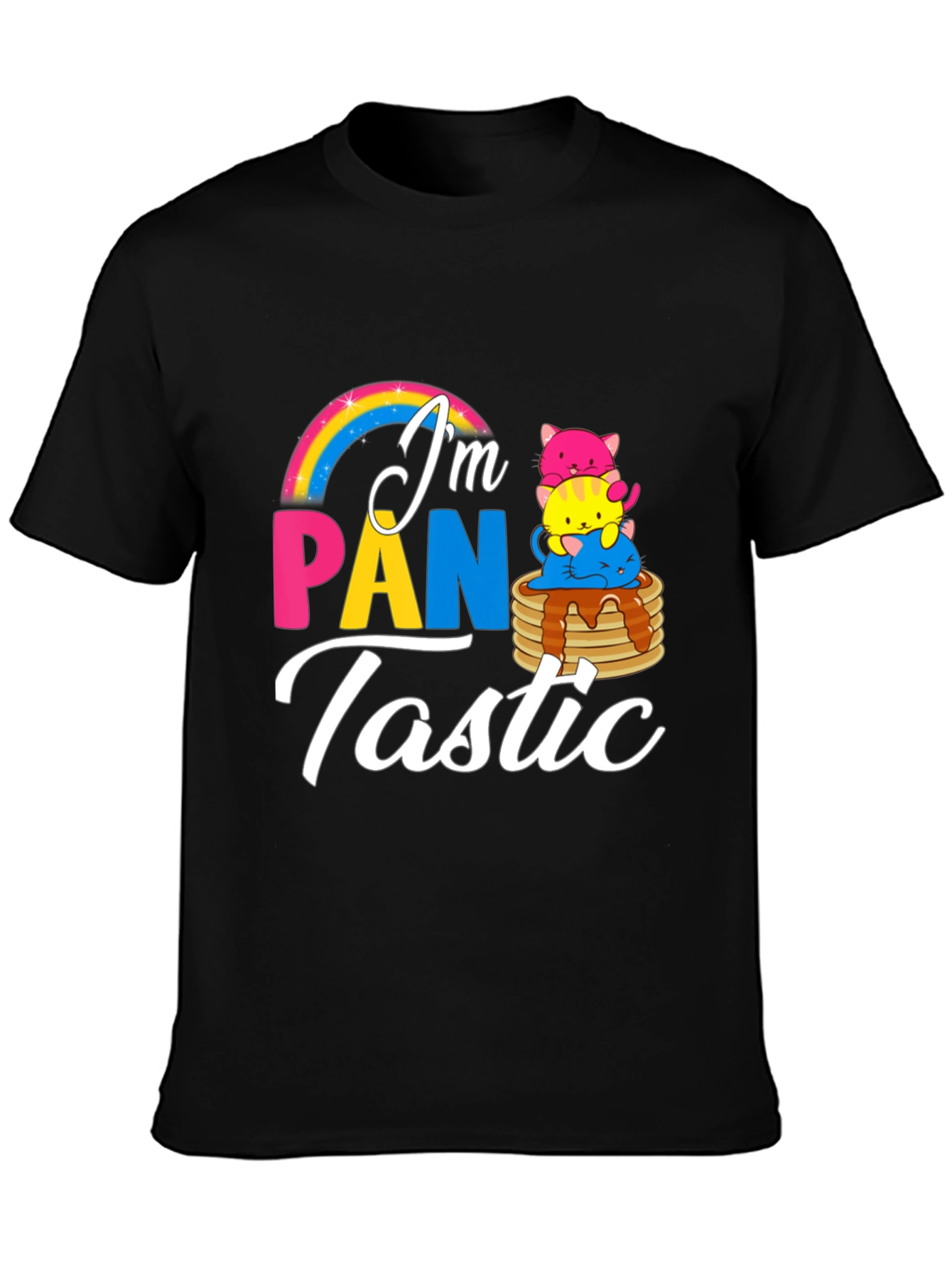 Pan-tastic Pride T-Shirt - Adorable Pancake Cat Design