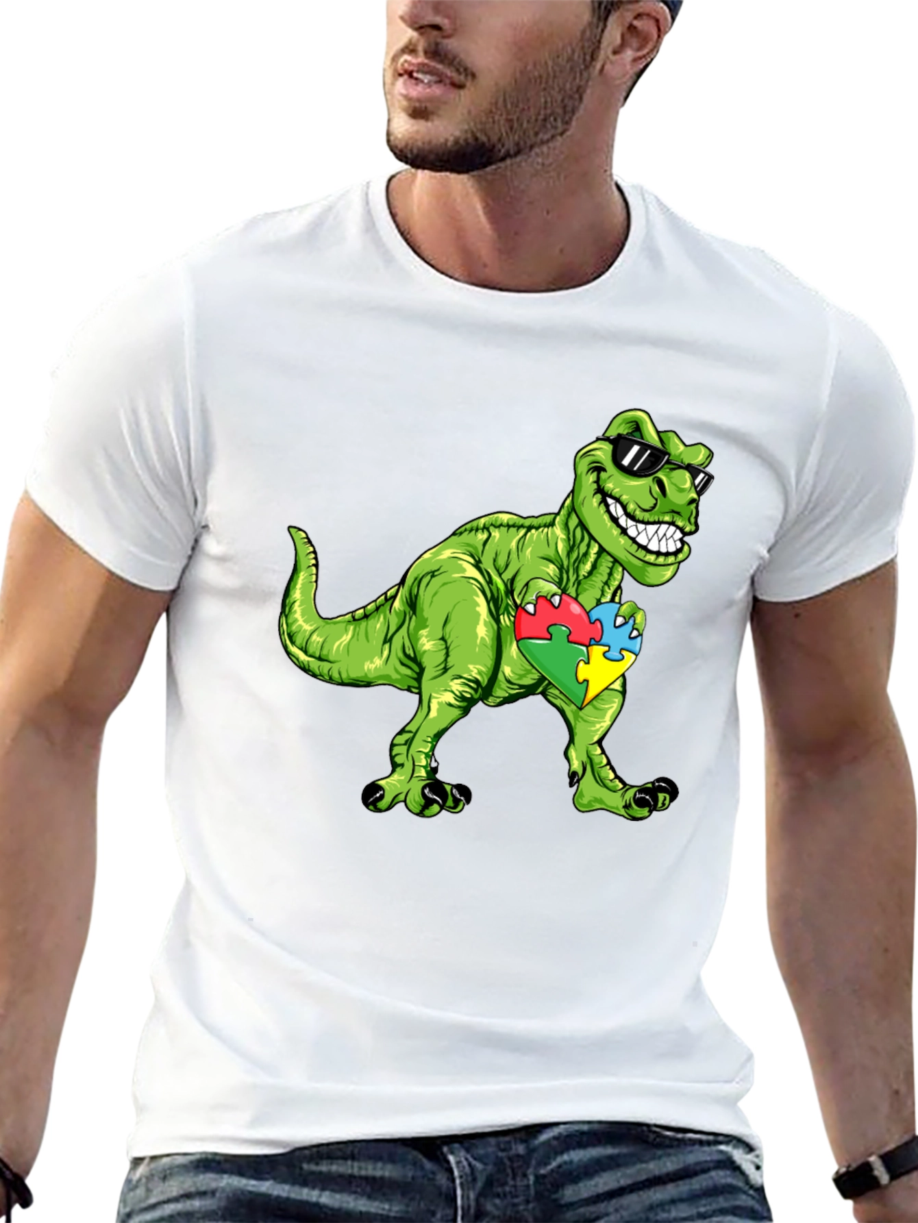 Dino Autism Awareness T-Shirt