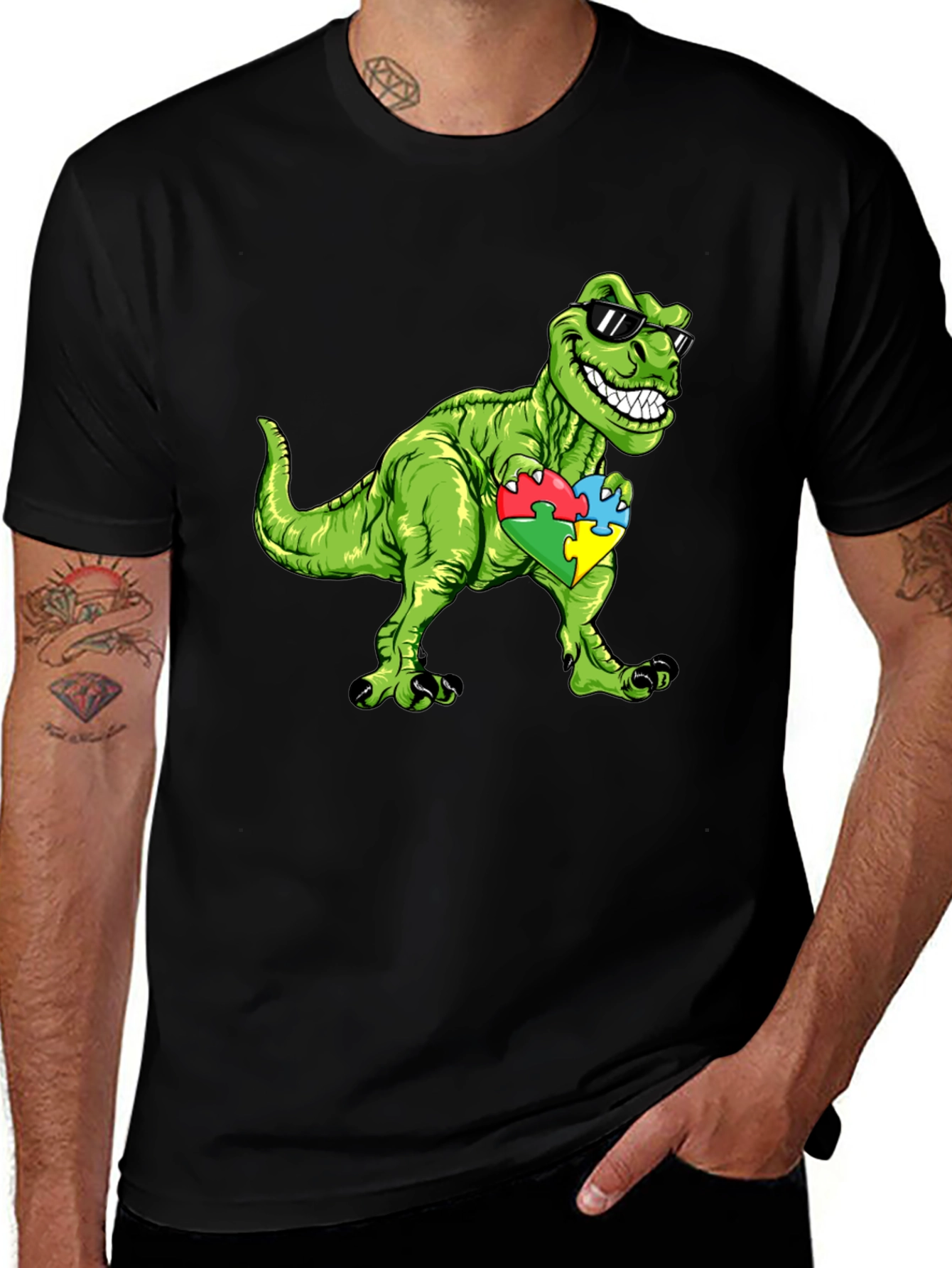 Dino Autism Awareness T-Shirt