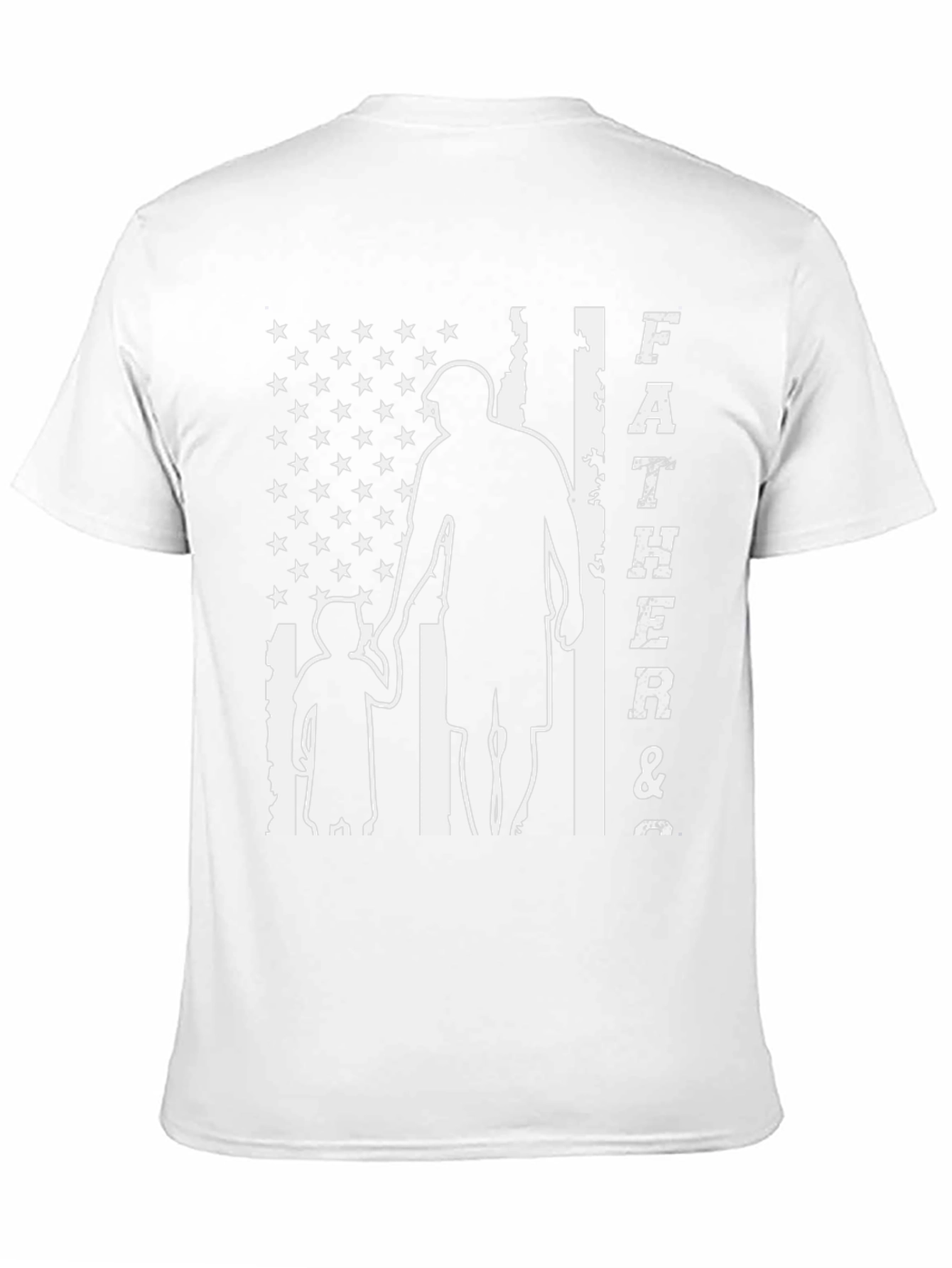 Father & Son USA Flag Graphic T-Shirt