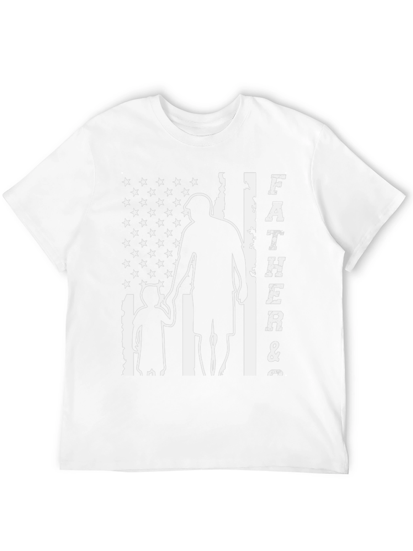 Father & Son USA Flag Graphic T-Shirt