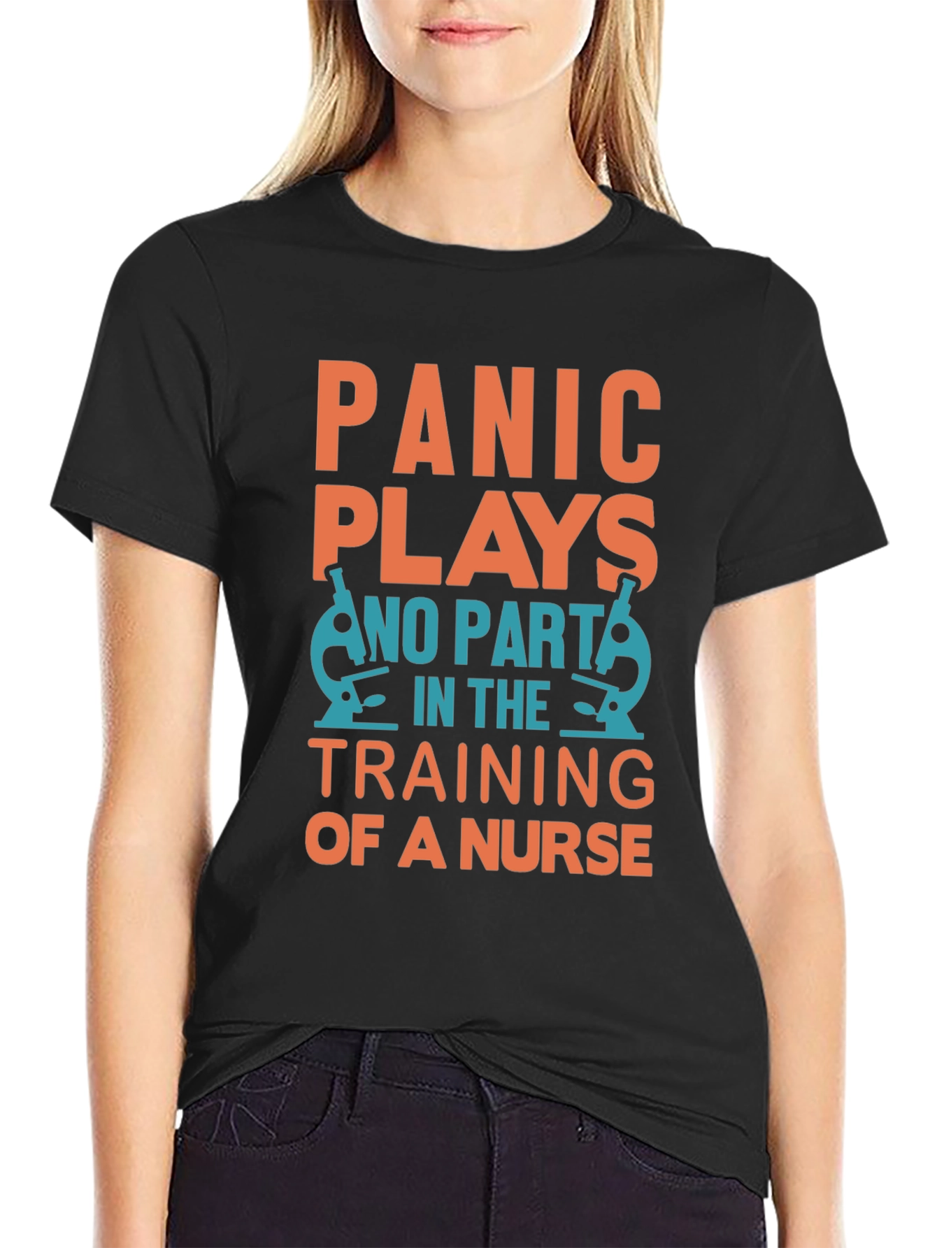 Nurse Training T-Shirt - Panic Plays No Part