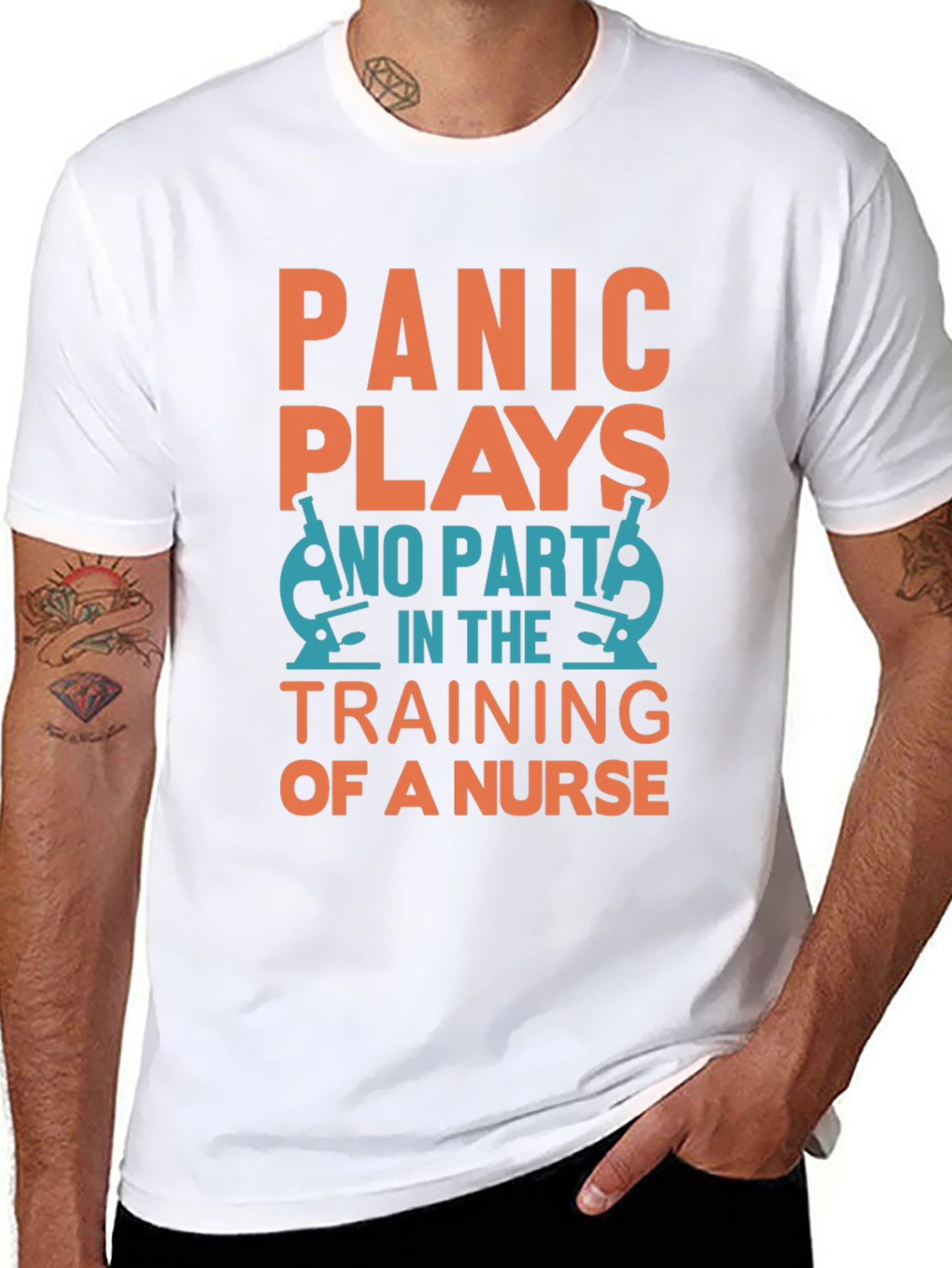 Nurse Training T-Shirt - Panic Plays No Part