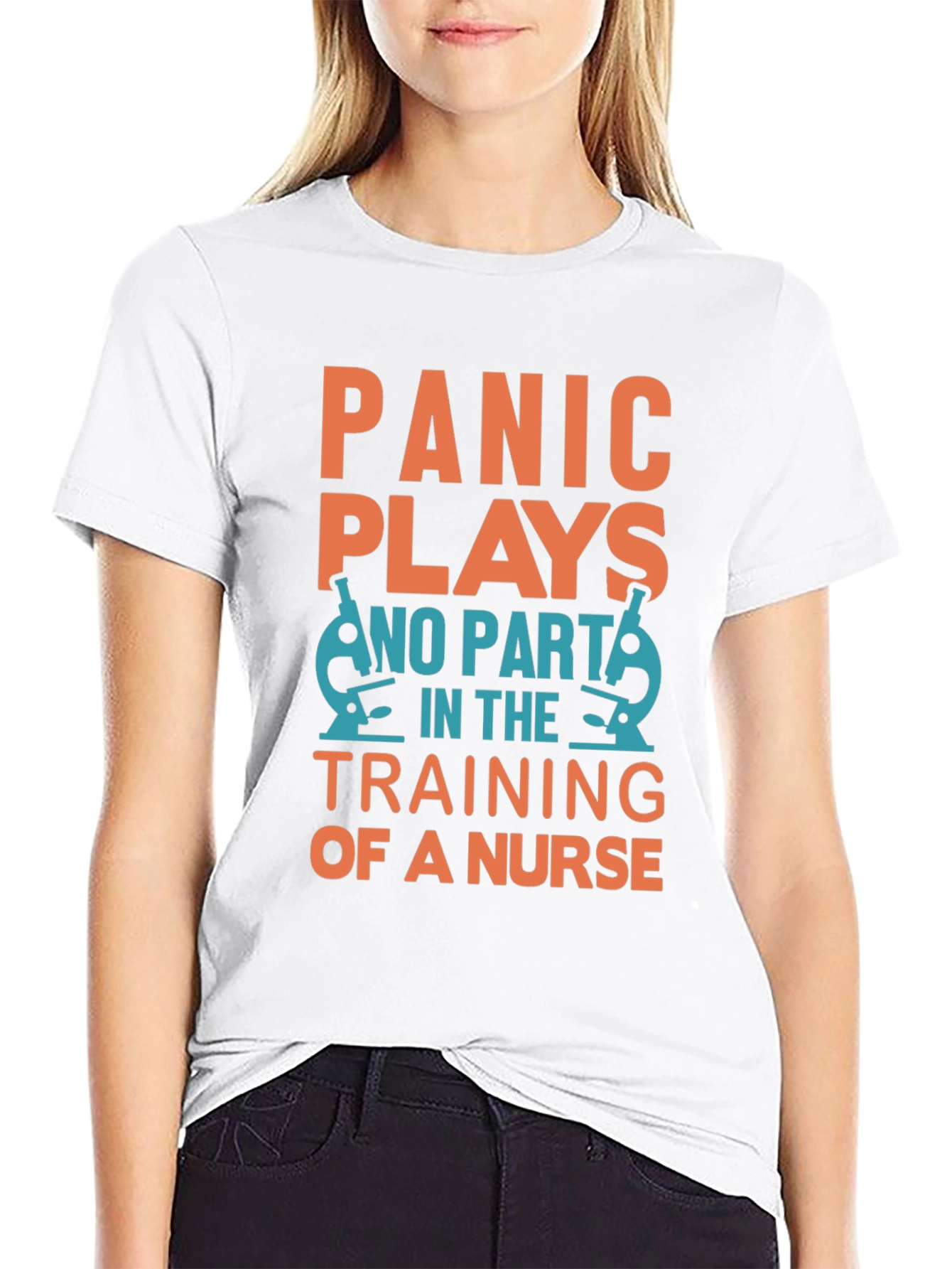 Nurse Training T-Shirt - Panic Plays No Part