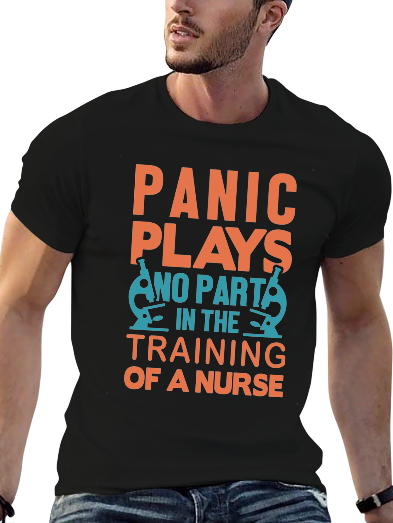 Nurse Training T-Shirt - Panic Plays No Part
