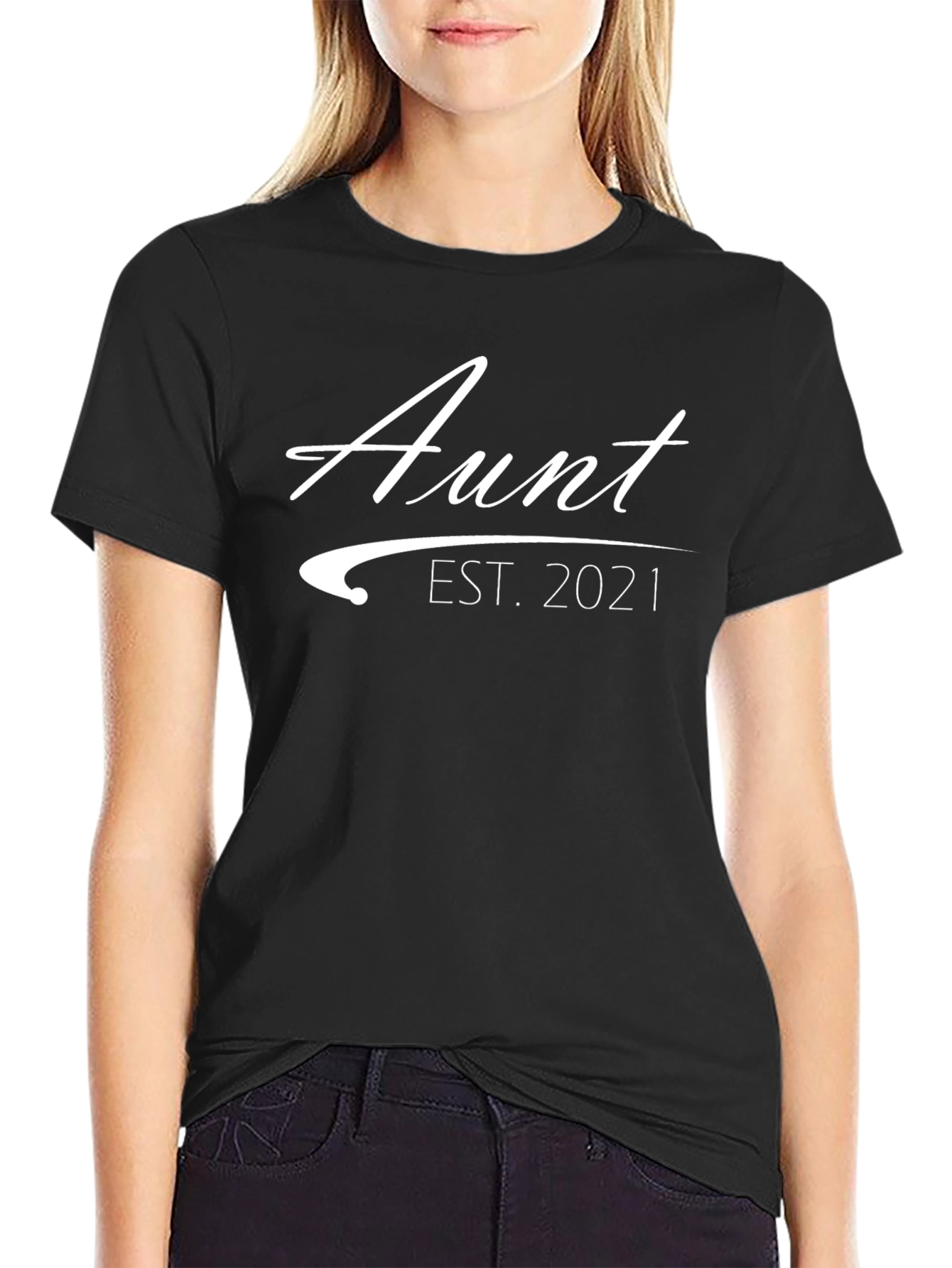 Aunt Est. 2021 T-Shirt - New Auntie Gift